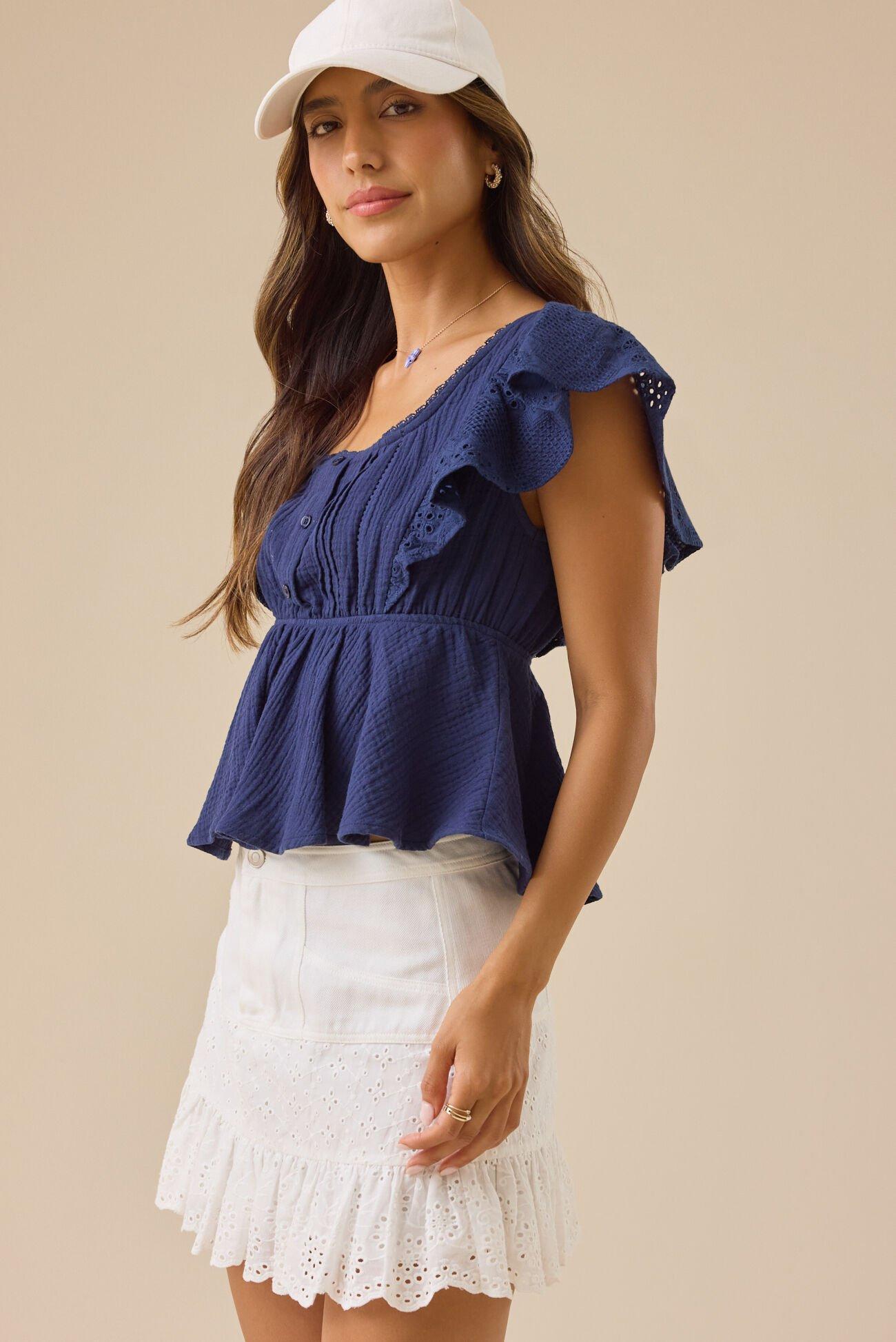 Bellamy Gauze Babydoll Top Product Image