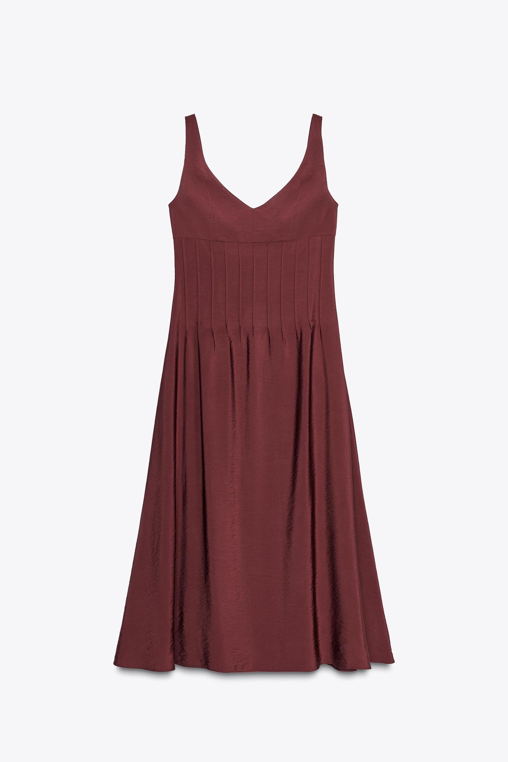 PINTUCK MIDI DRESS Product Image