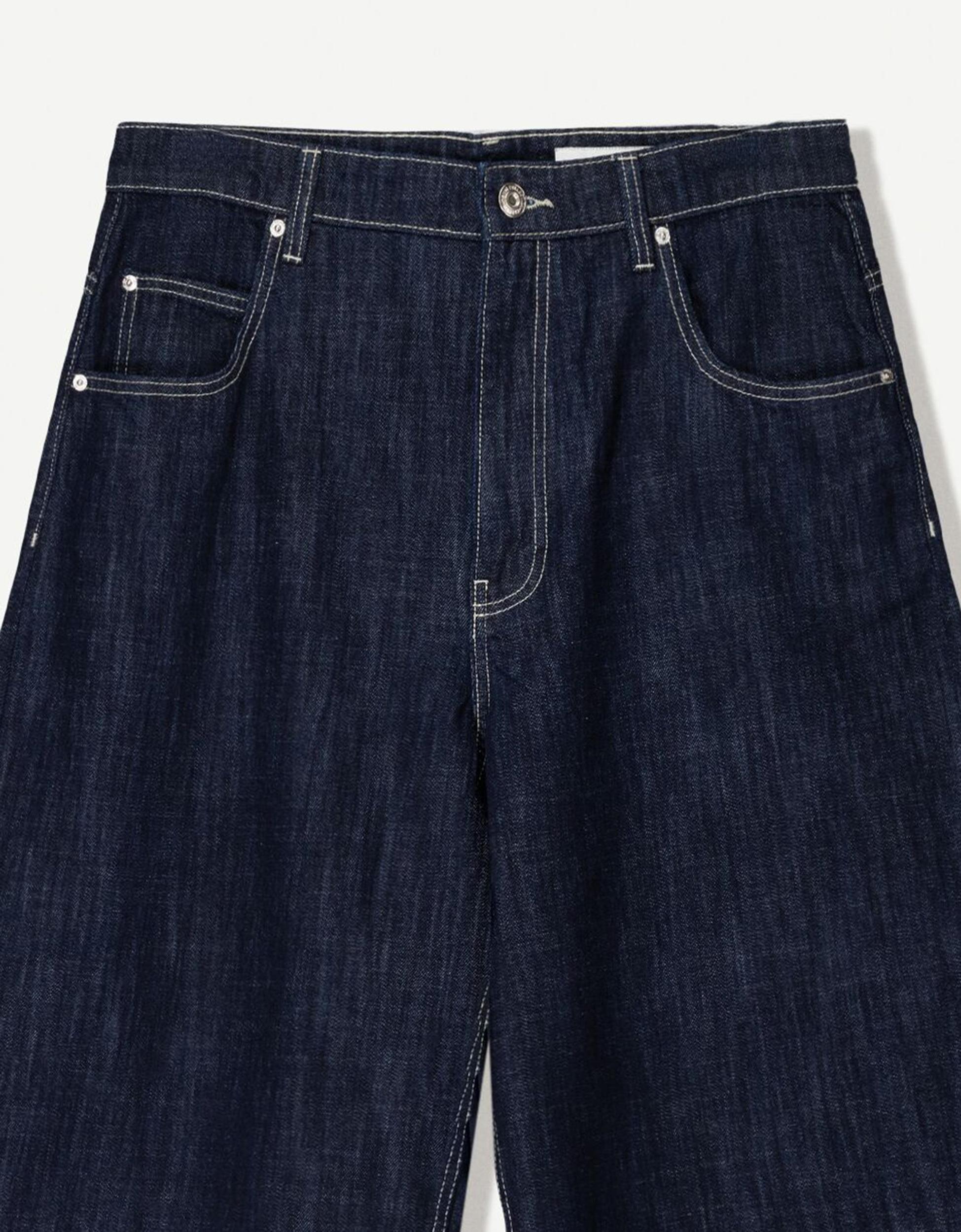Super baggy denim Bermuda jorts Product Image