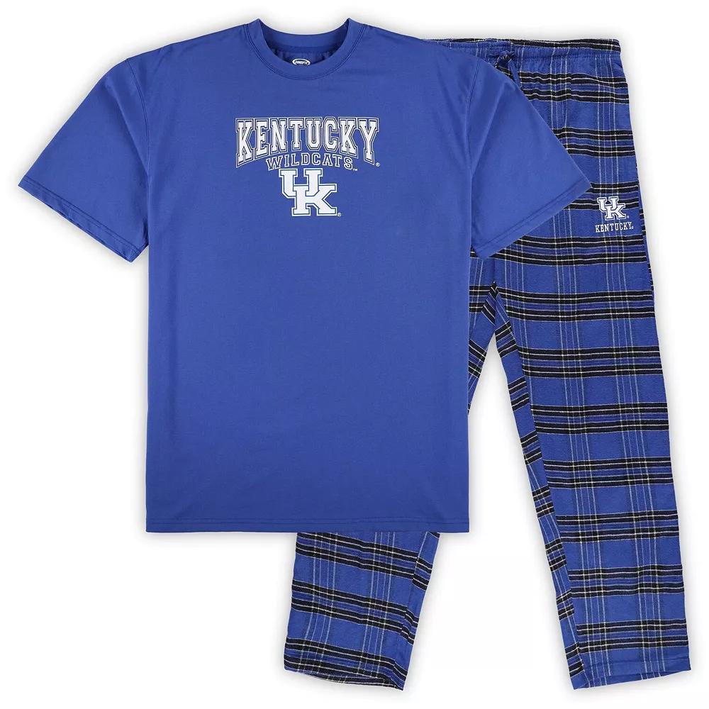 Men's Profile Royal Kentucky Wildcats Big & Tall 2-Pack T-Shirt & Flannel Pants Set,  Product Image