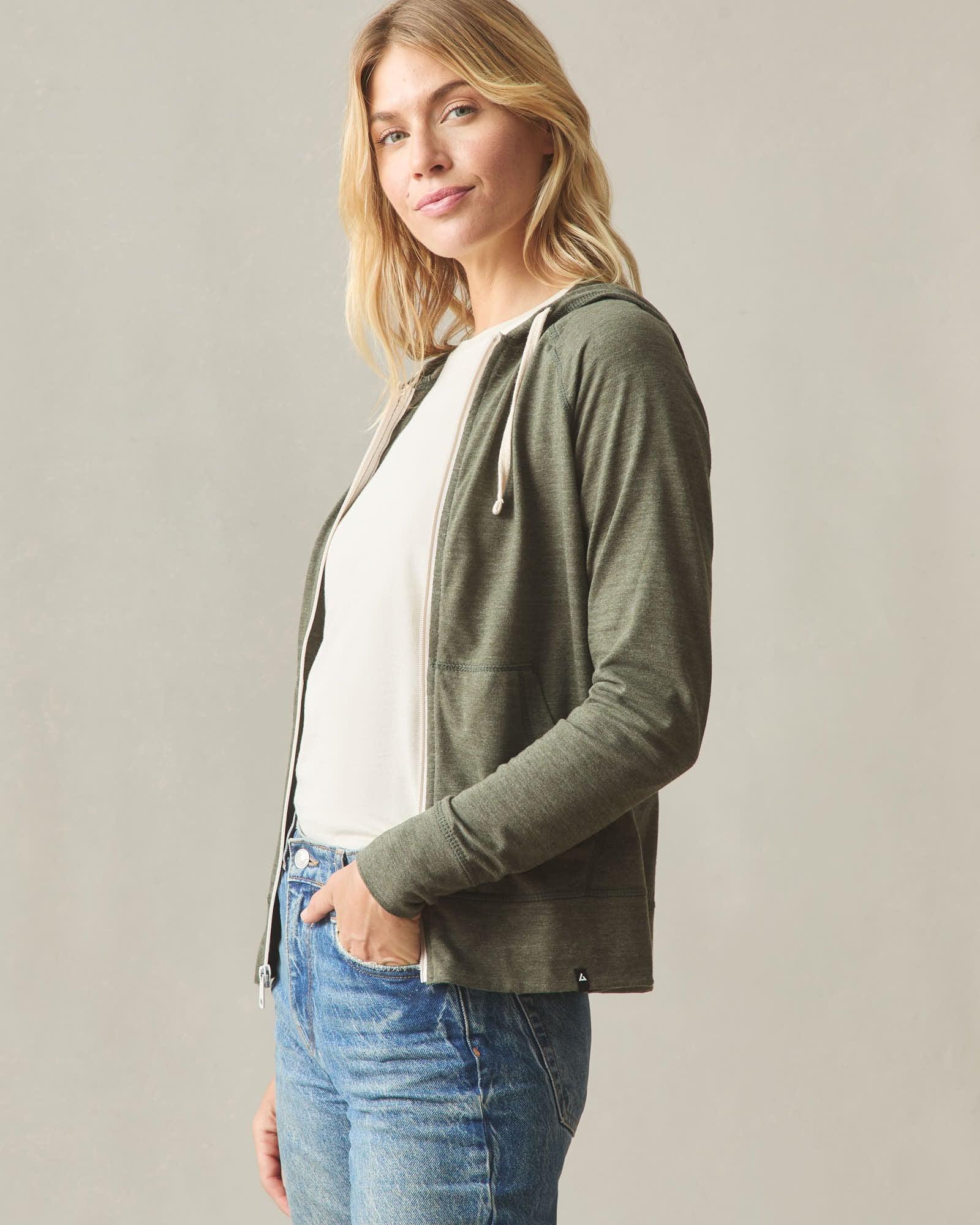 Women's Lightweight Full Zip - Forest Night Heather Product Image