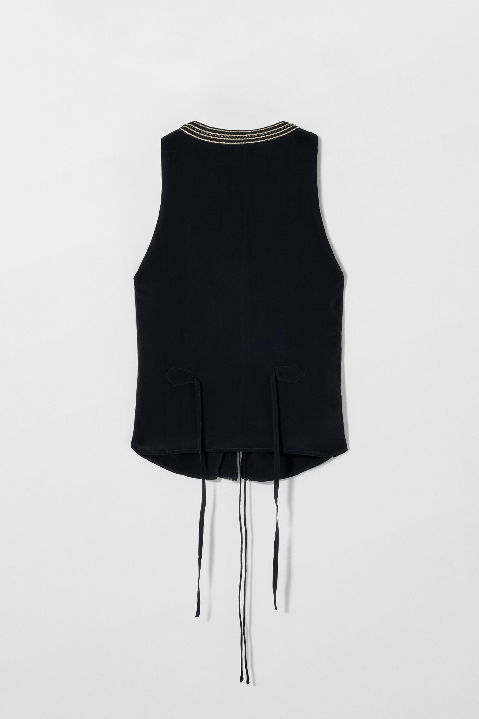 EMBROIDERED VEST KATE MOSS X ZARA Product Image