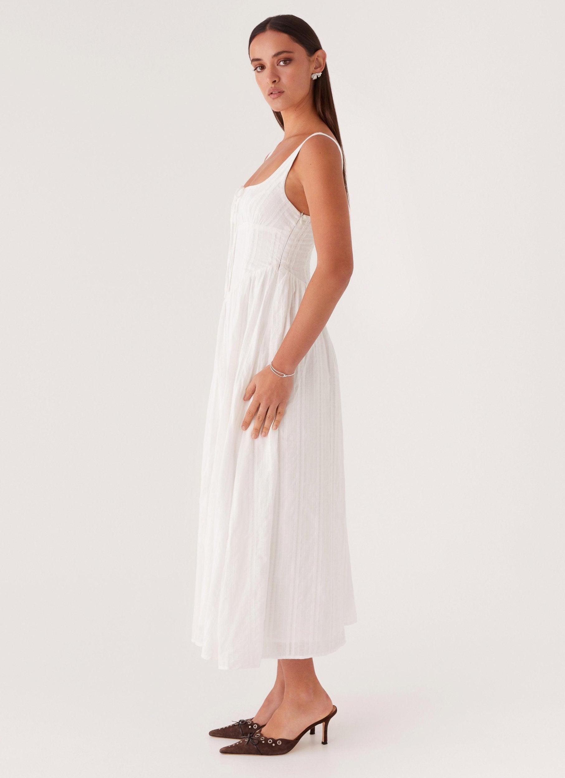 Pascuelle Midi Dress - White Product Image