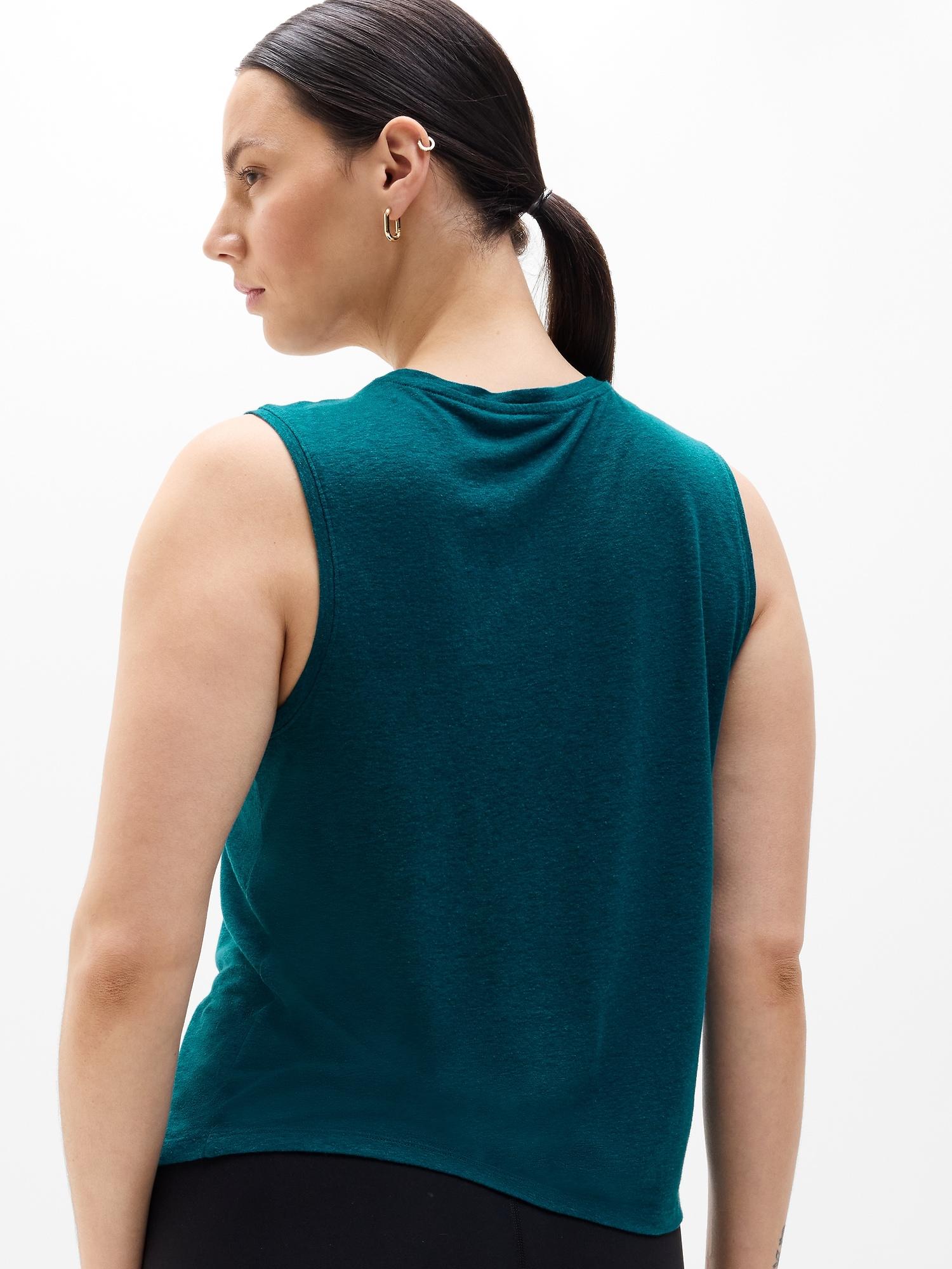 Getaway Linen Blend Muscle Tank Product Image