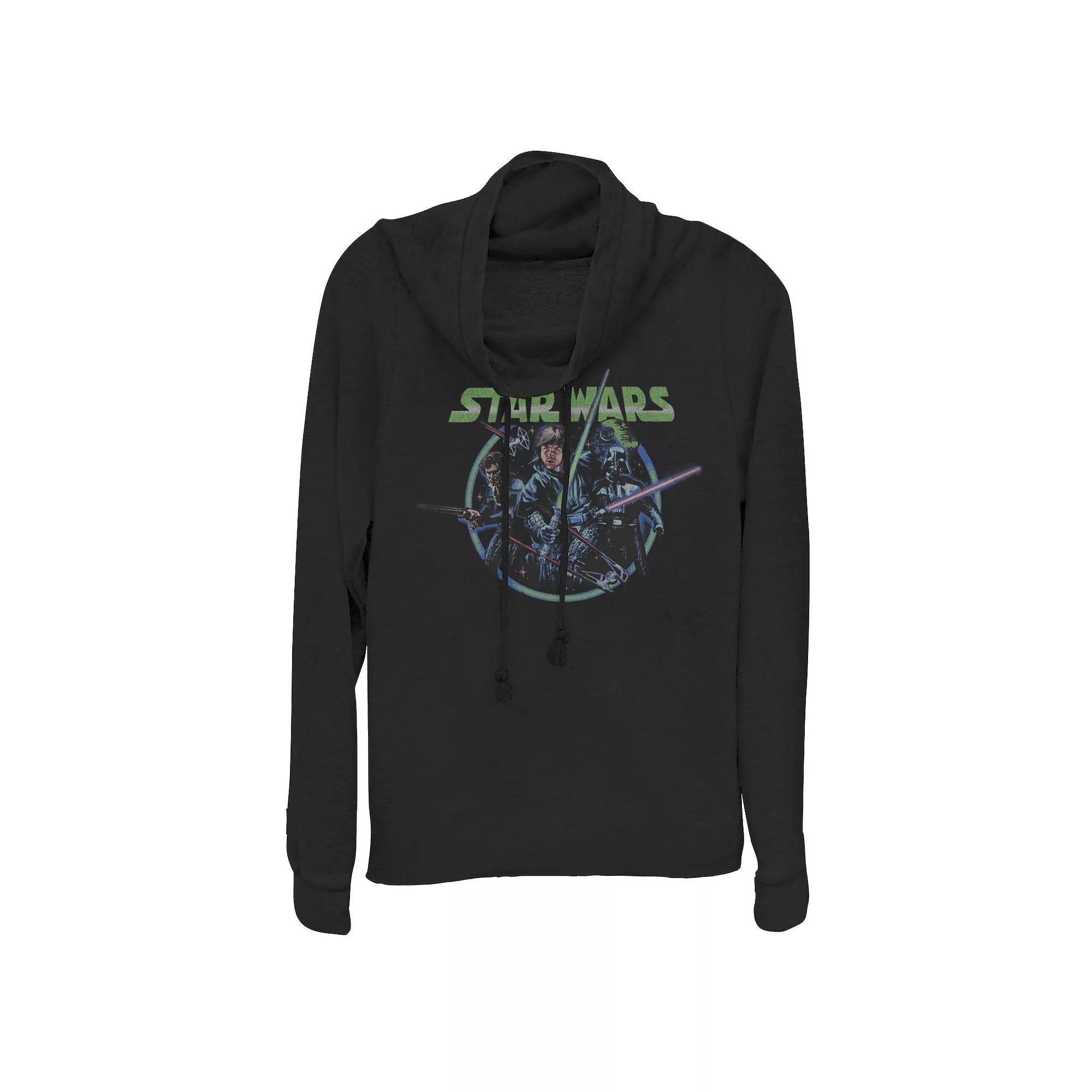 Juniors' Marvel Avengers: Endgame Suited Up Team Group Shot Poster Cowlneck Graphic Lightweight Long Sleeve, Girl's,  Product Image