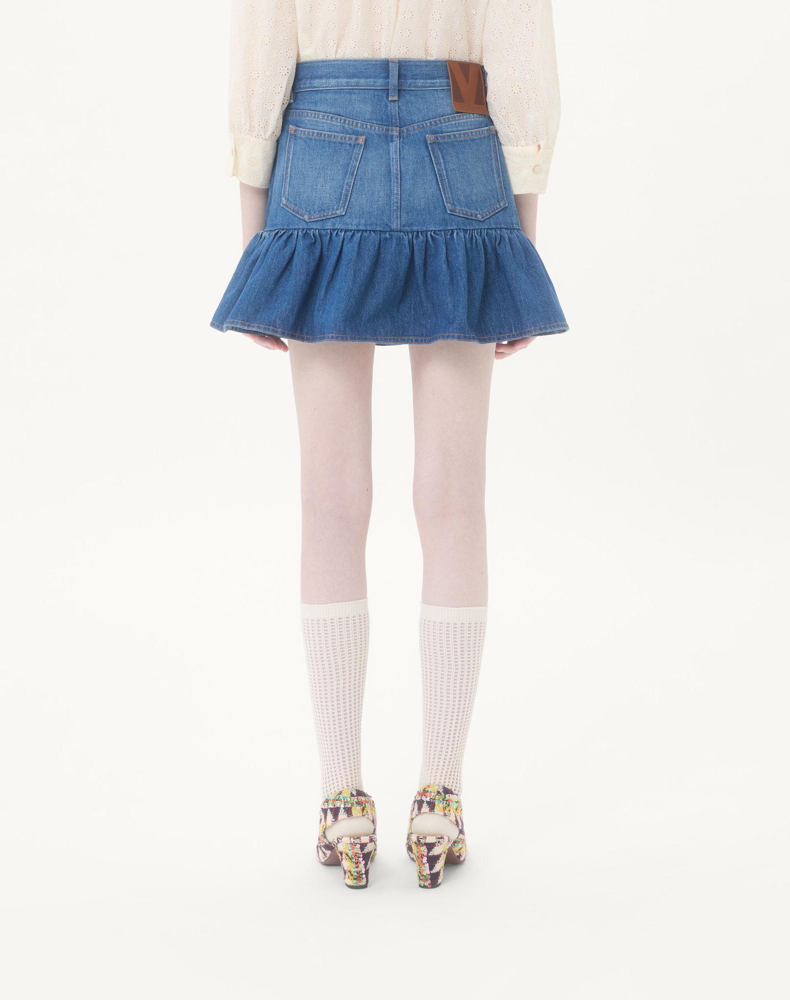 Denim Mini Skirt  Product Image