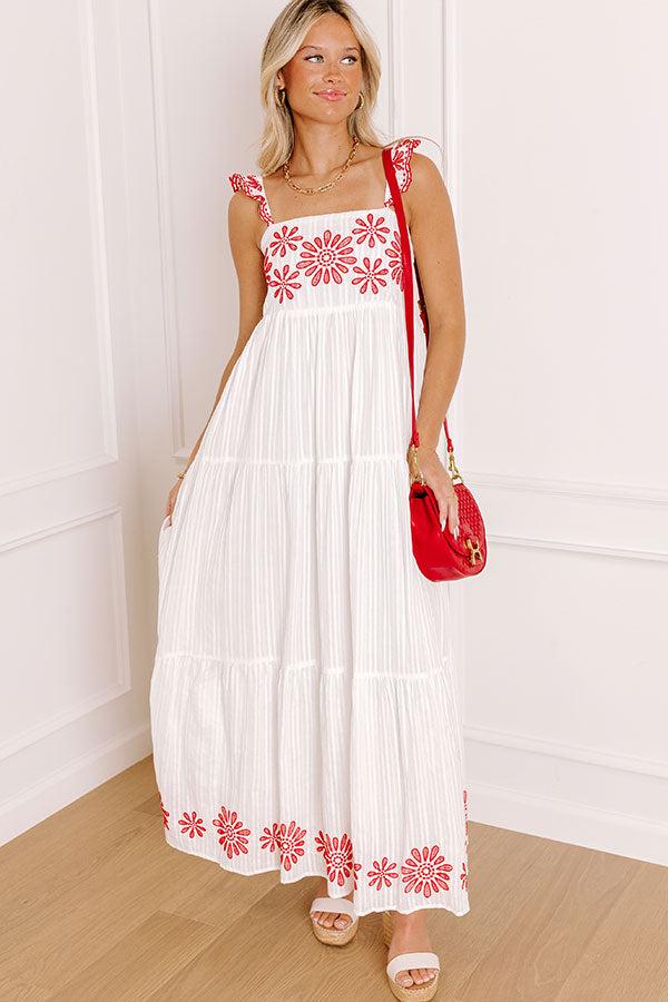Blossom Voyage Embroidered Maxi Dress Product Image