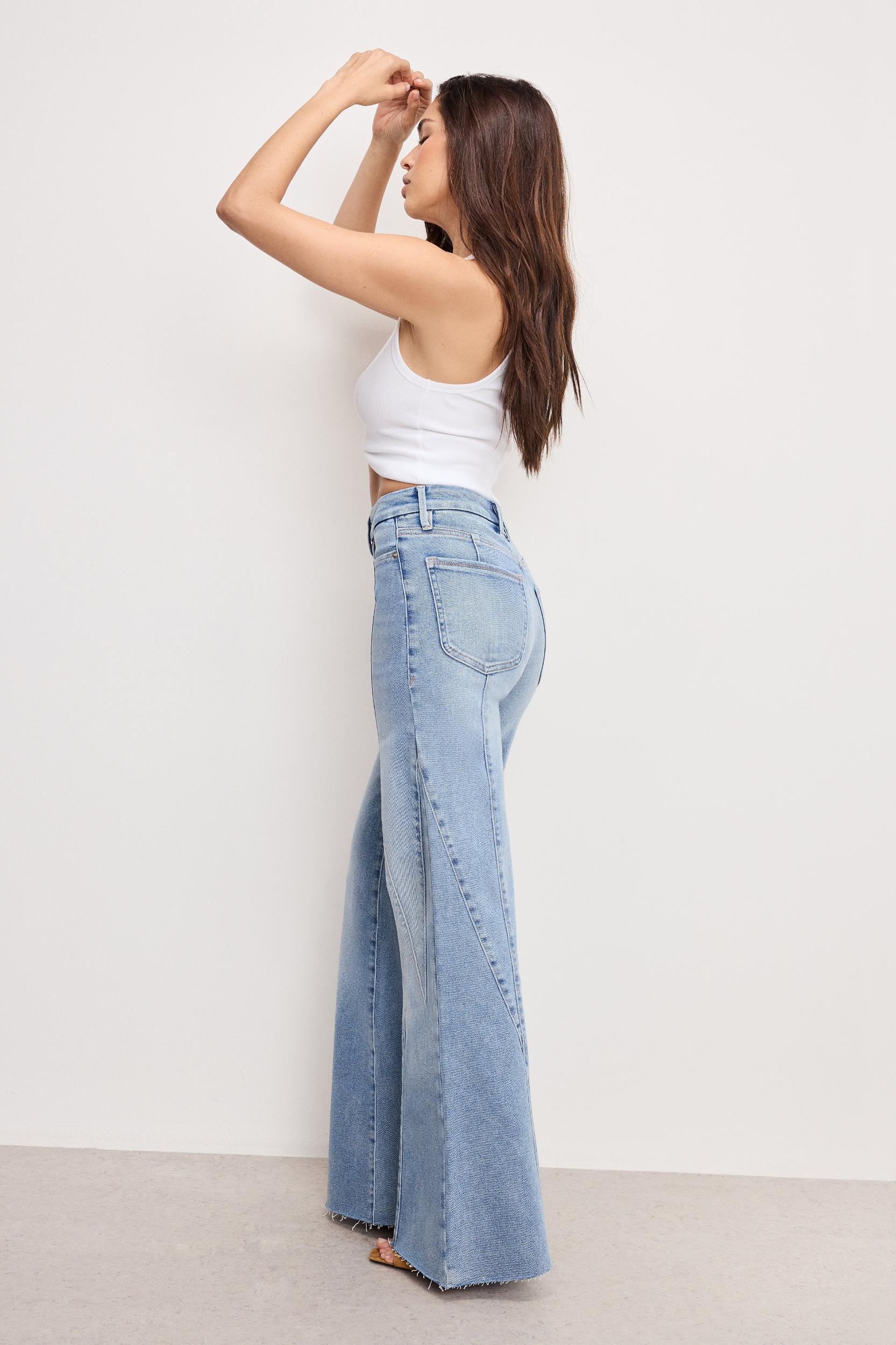 GOOD WAIST PALAZZO JEANS | INDIGO957 Product Image
