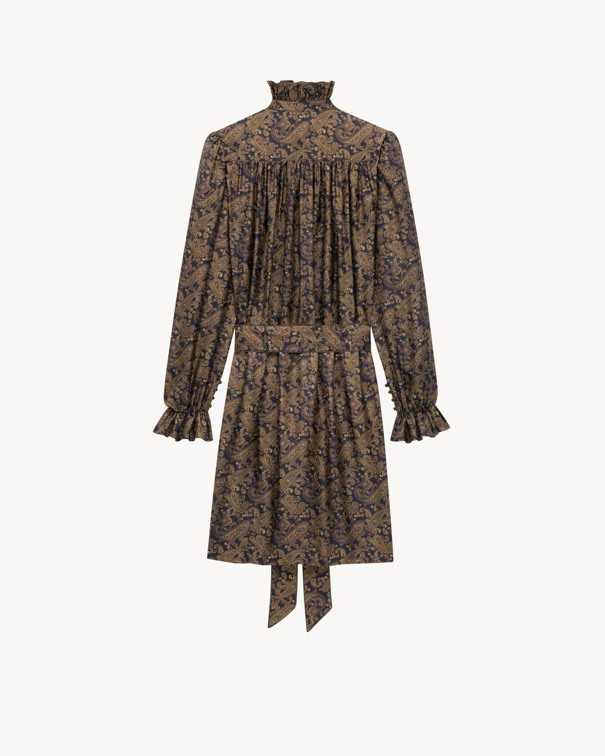 dress in paisley silk twill Product Image
