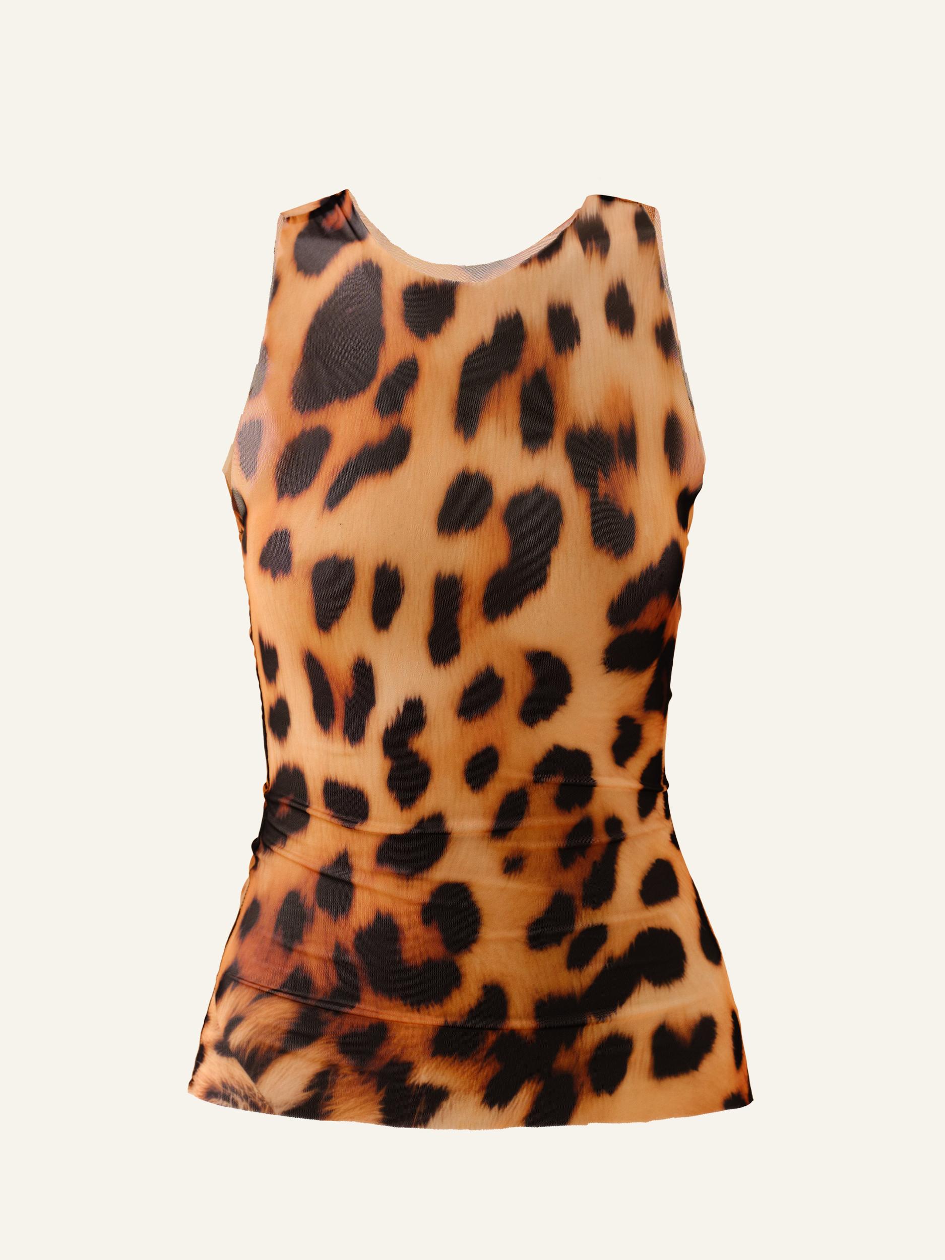Power skort in Leopard Product Image