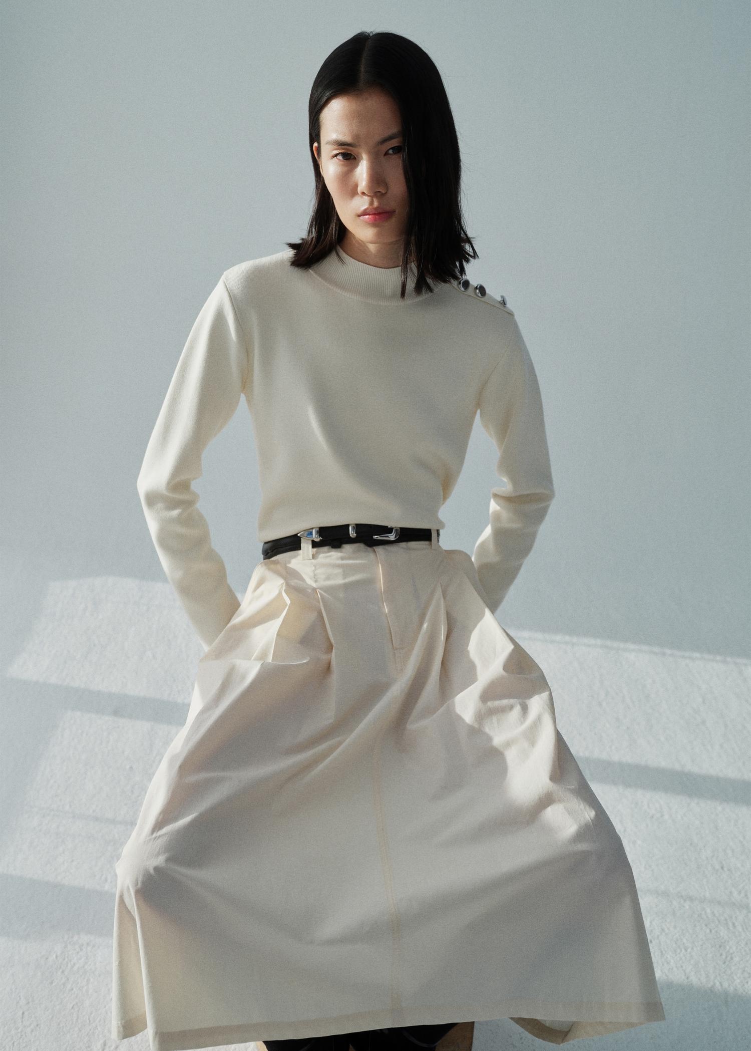 Buttons detail knit sweater - Women | MANGO USA Product Image