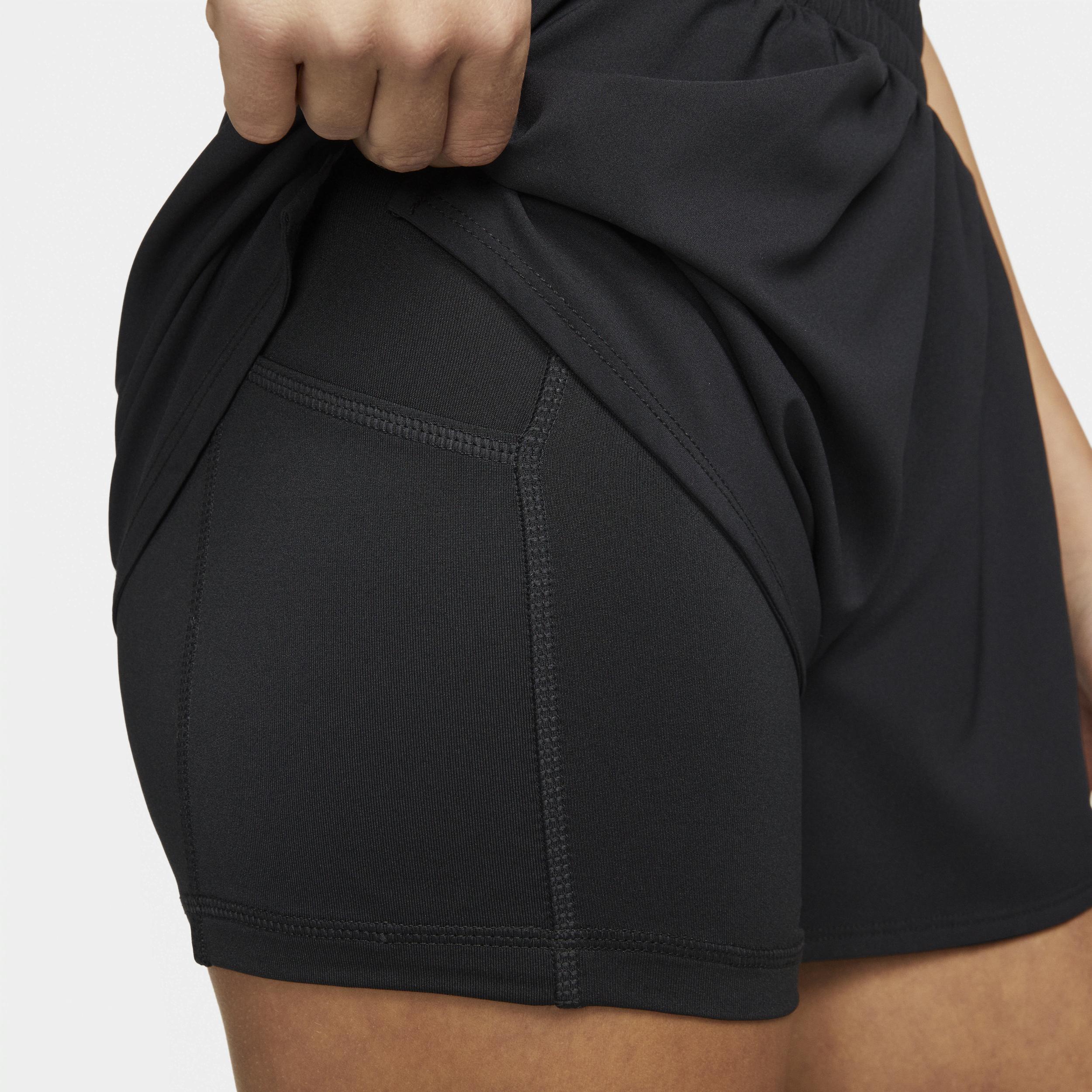 Nike Womens One Dri-FIT High-Waisted 3 2-in-1 Shorts | DX6016-010 Product Image