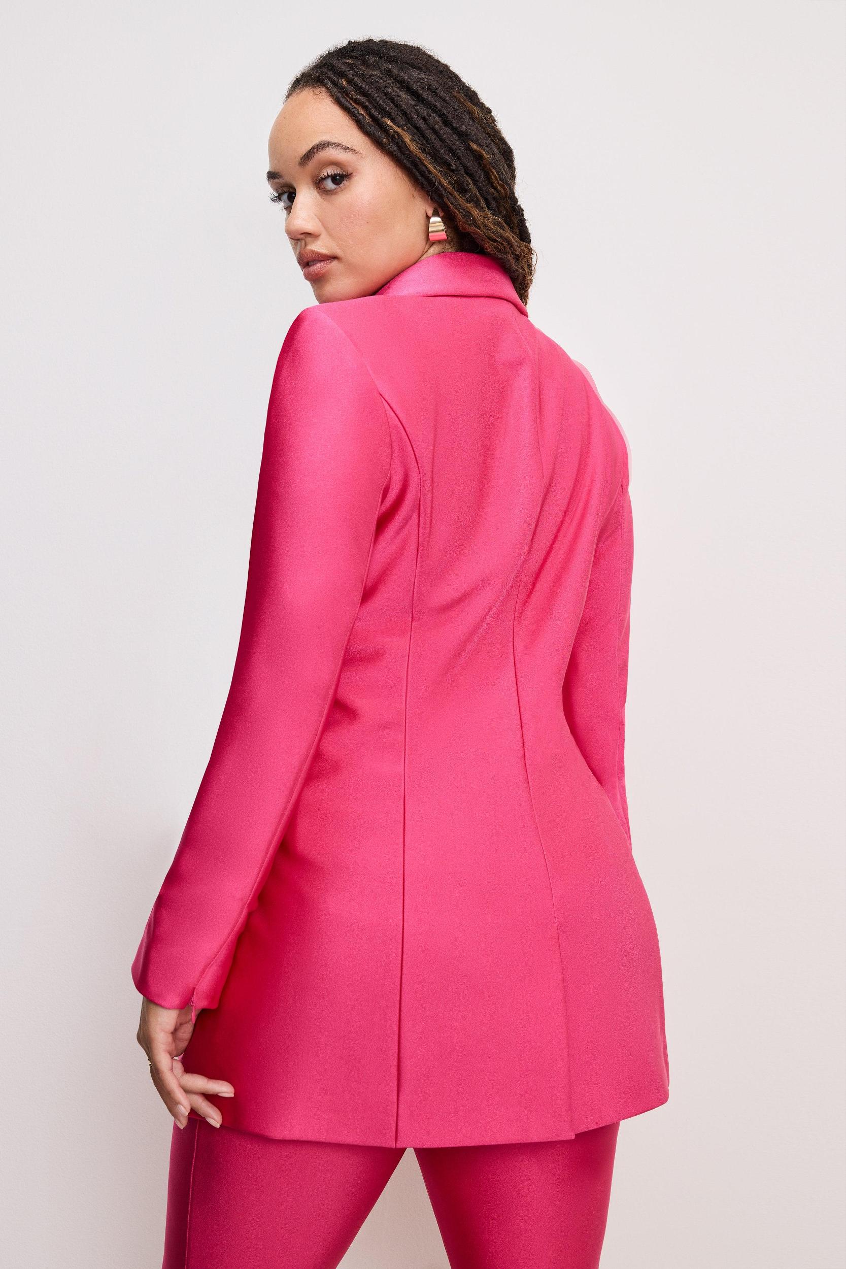 COMPRESSION SHINE SCULPTED BLAZER | BALLERINA PINK004 Product Image