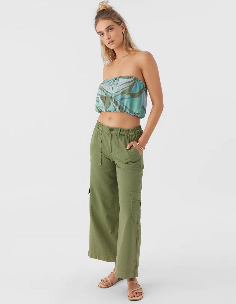 O'NEILL Danny Loreta Womens Tube Top - GREEN COMBO Product Image