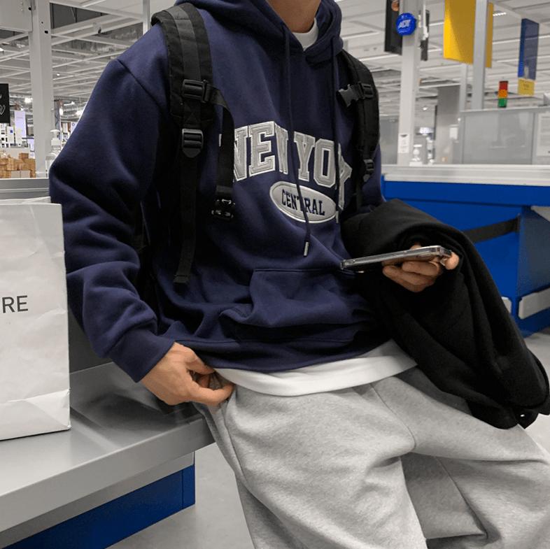 RT No. 4301 NEW YORK LETTERED HOODIE Product Image