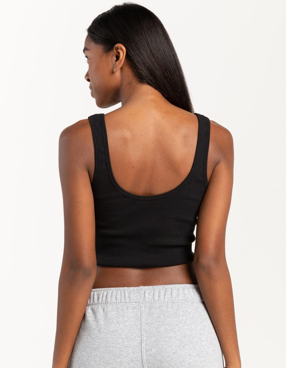 HURLEY Lofi Womens Crop Tank Top - BLACK Product Image