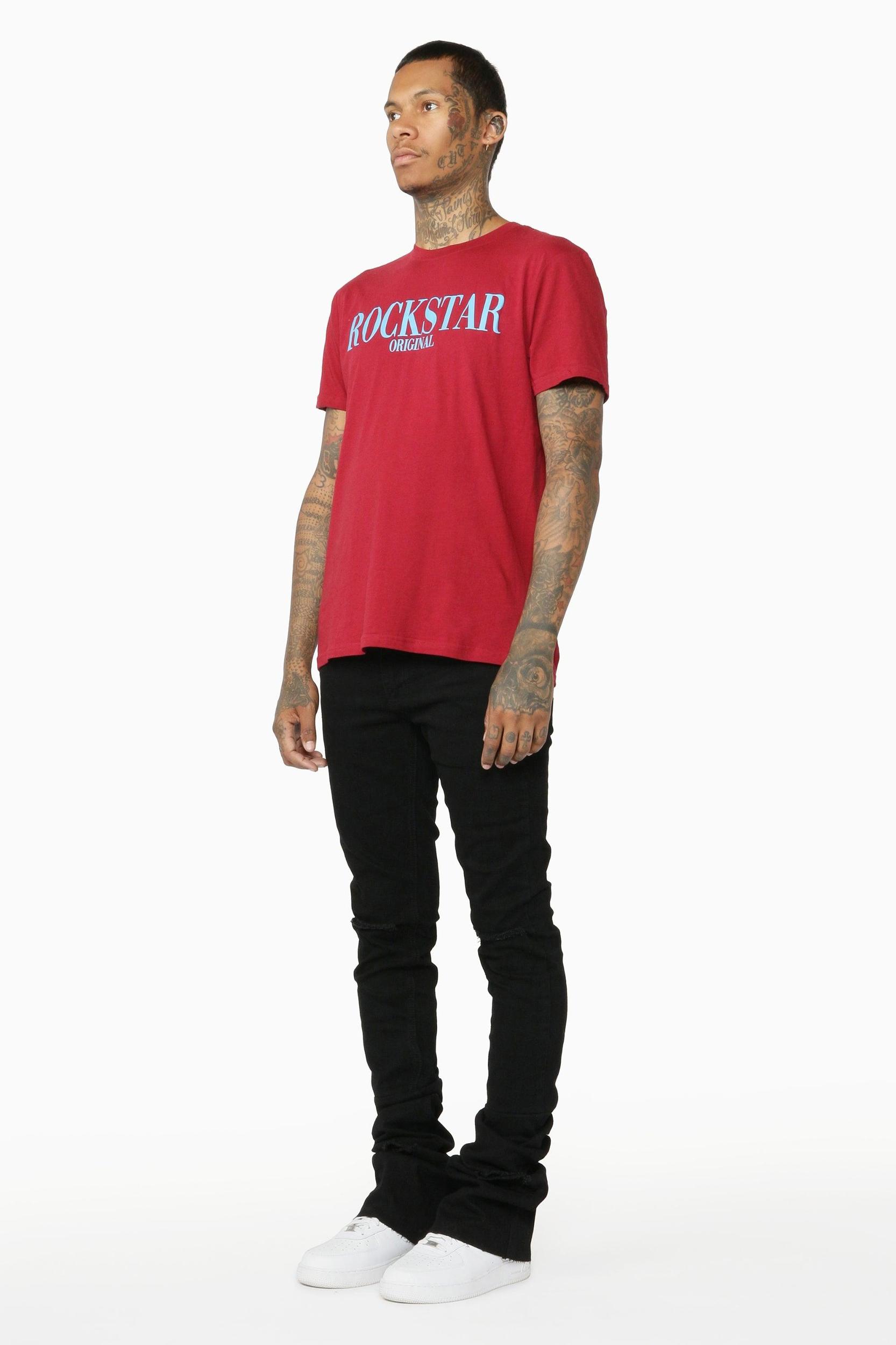 Josiah Black Super Stacked Flare Jean Male Product Image