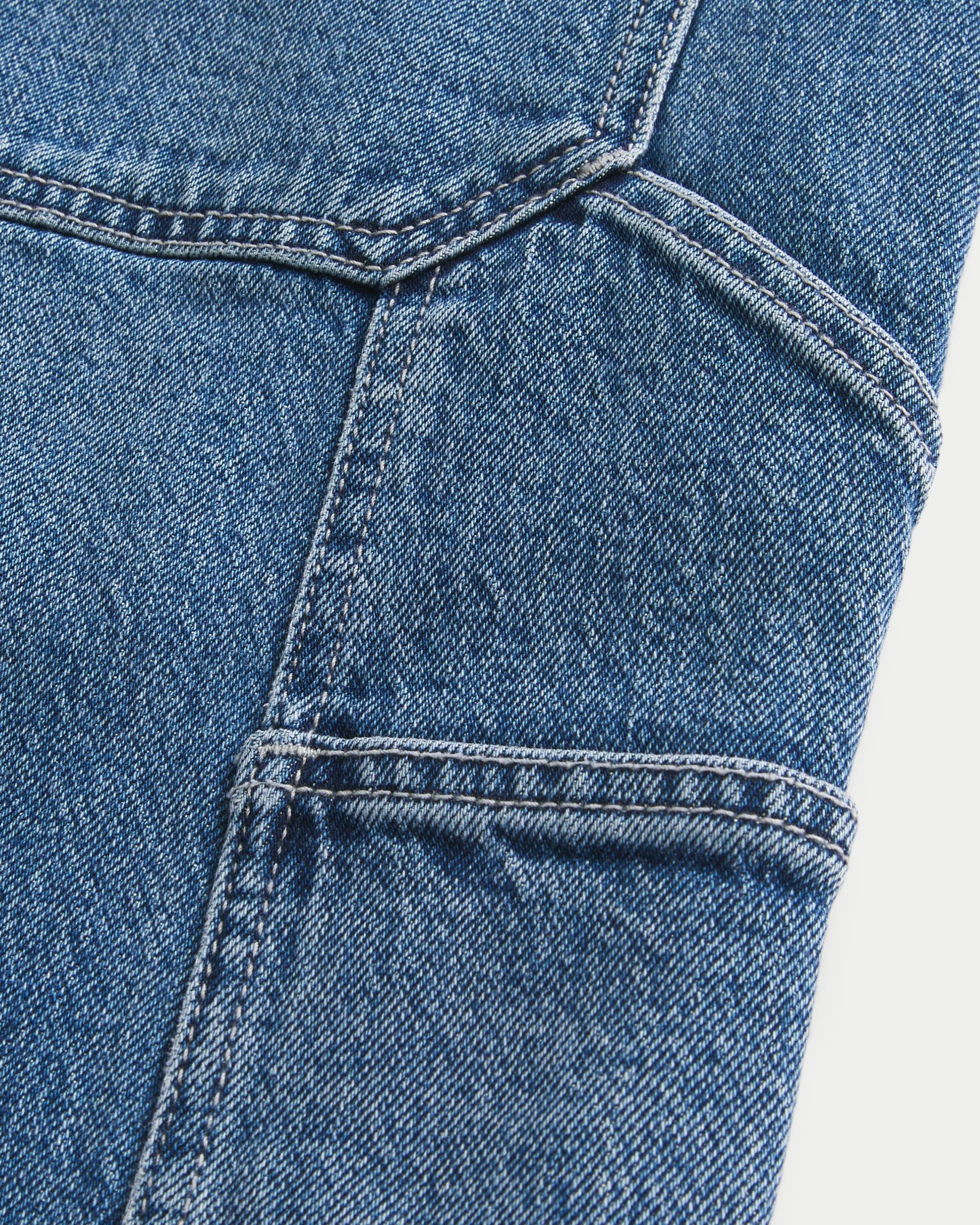 Baggy Denim Cargo Shorts Product Image