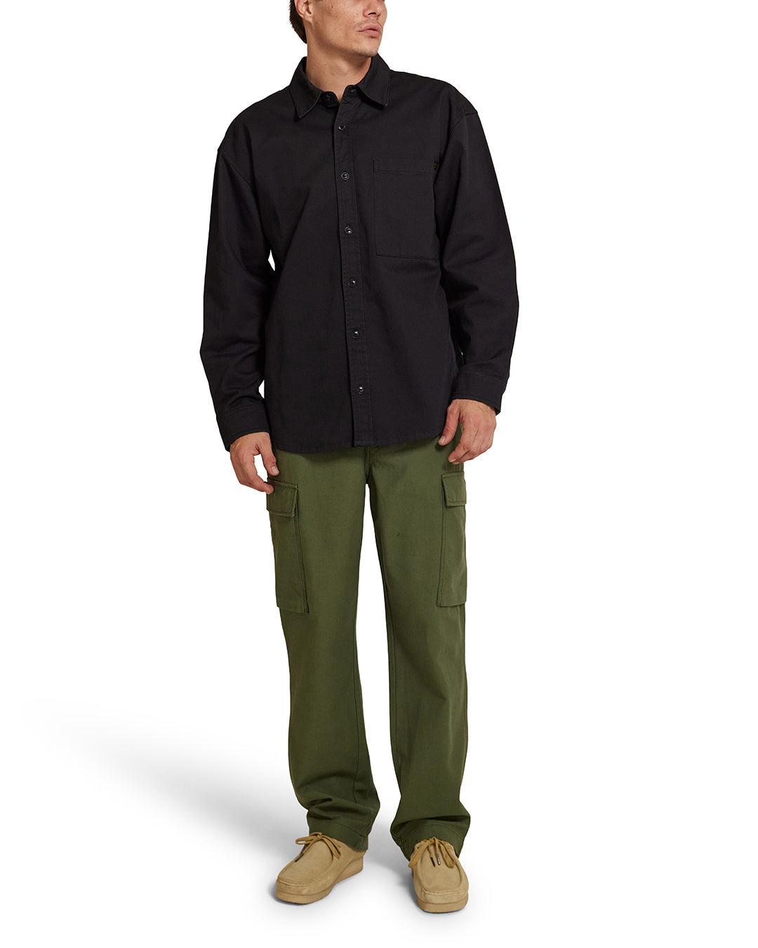 Frizell Twill Shirt - Anthracite Product Image