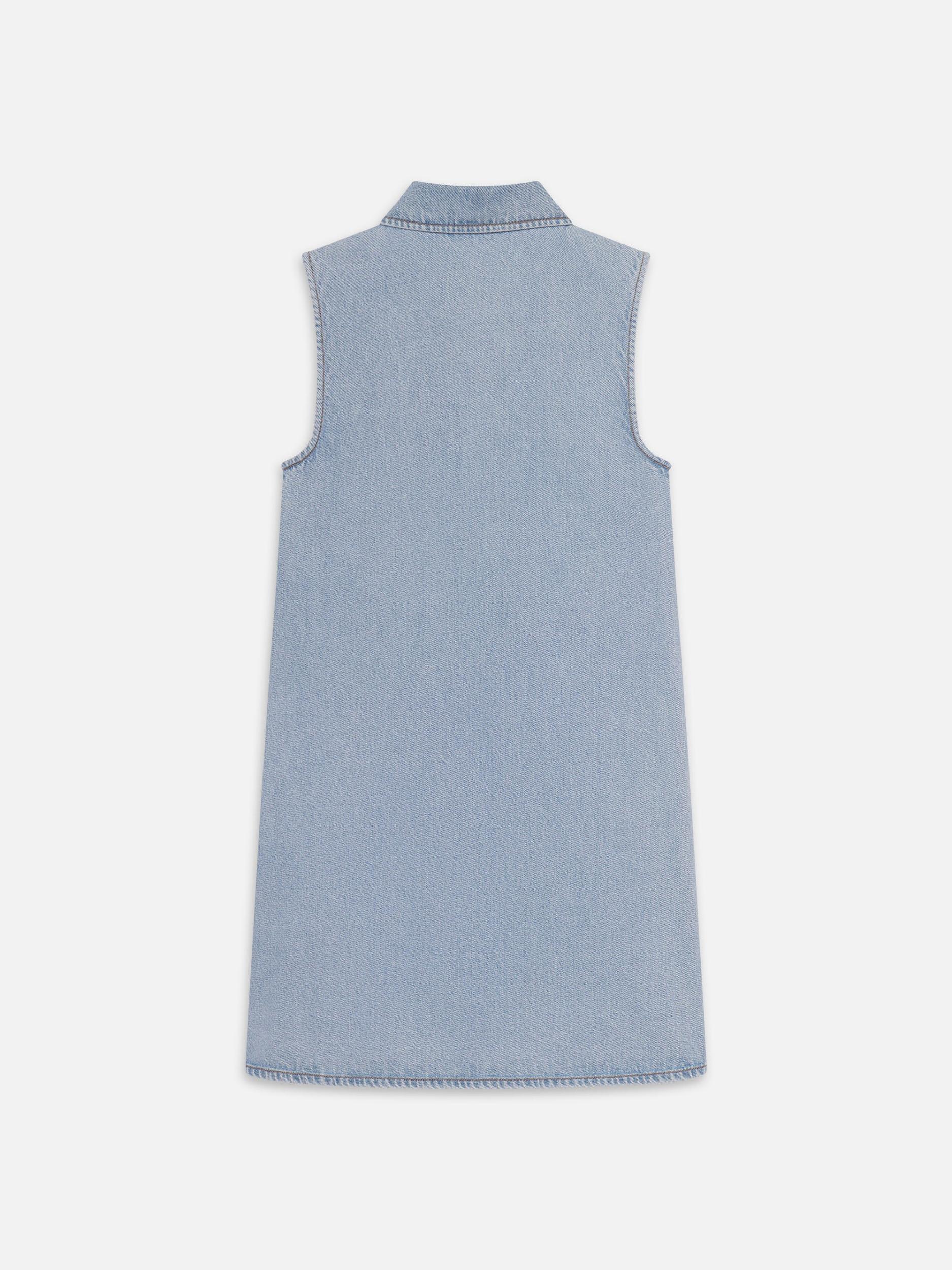 FRAME The City Shift Denim Dress In Blue Product Image