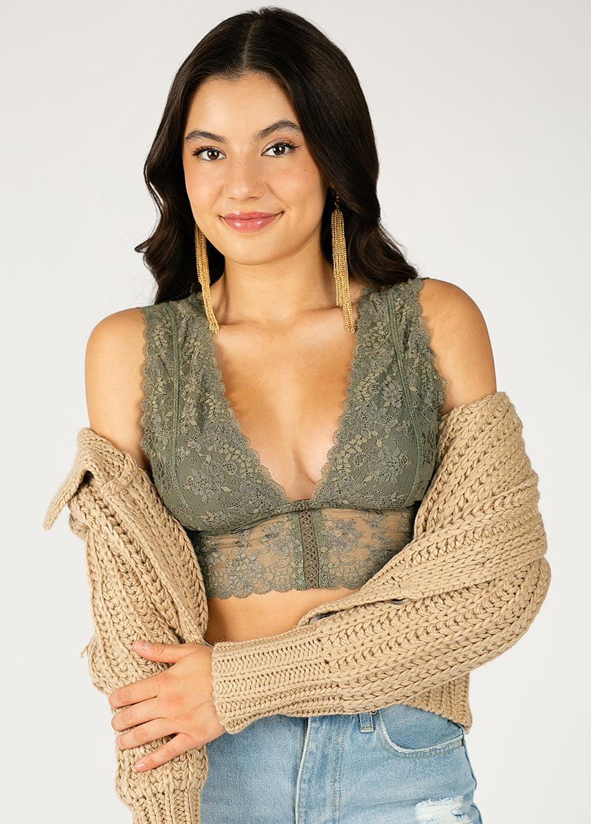 Sylvan Bralette in Olive Female Product Image
