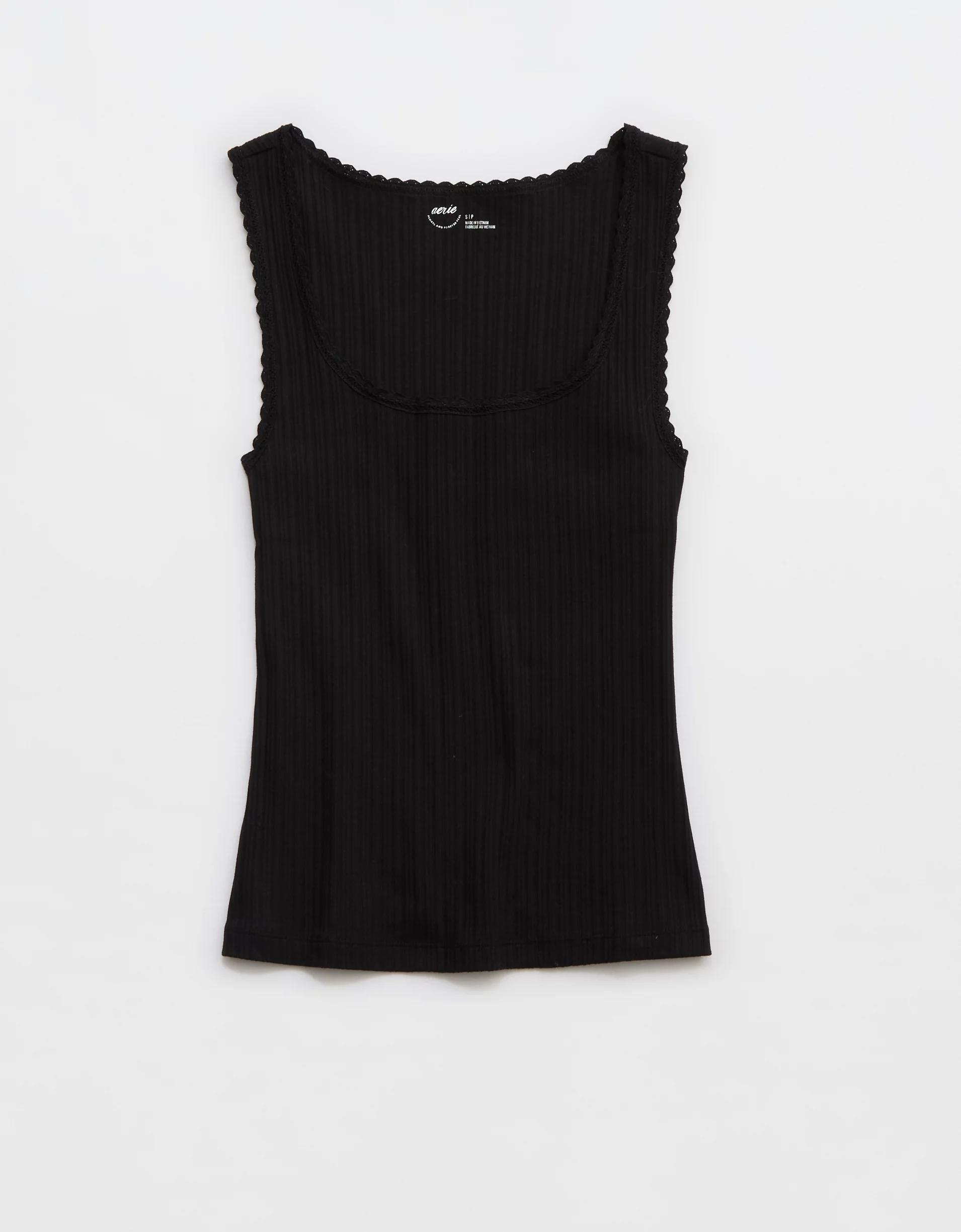 Aerie Ribbed Scoop Neck Tank Top Product Image