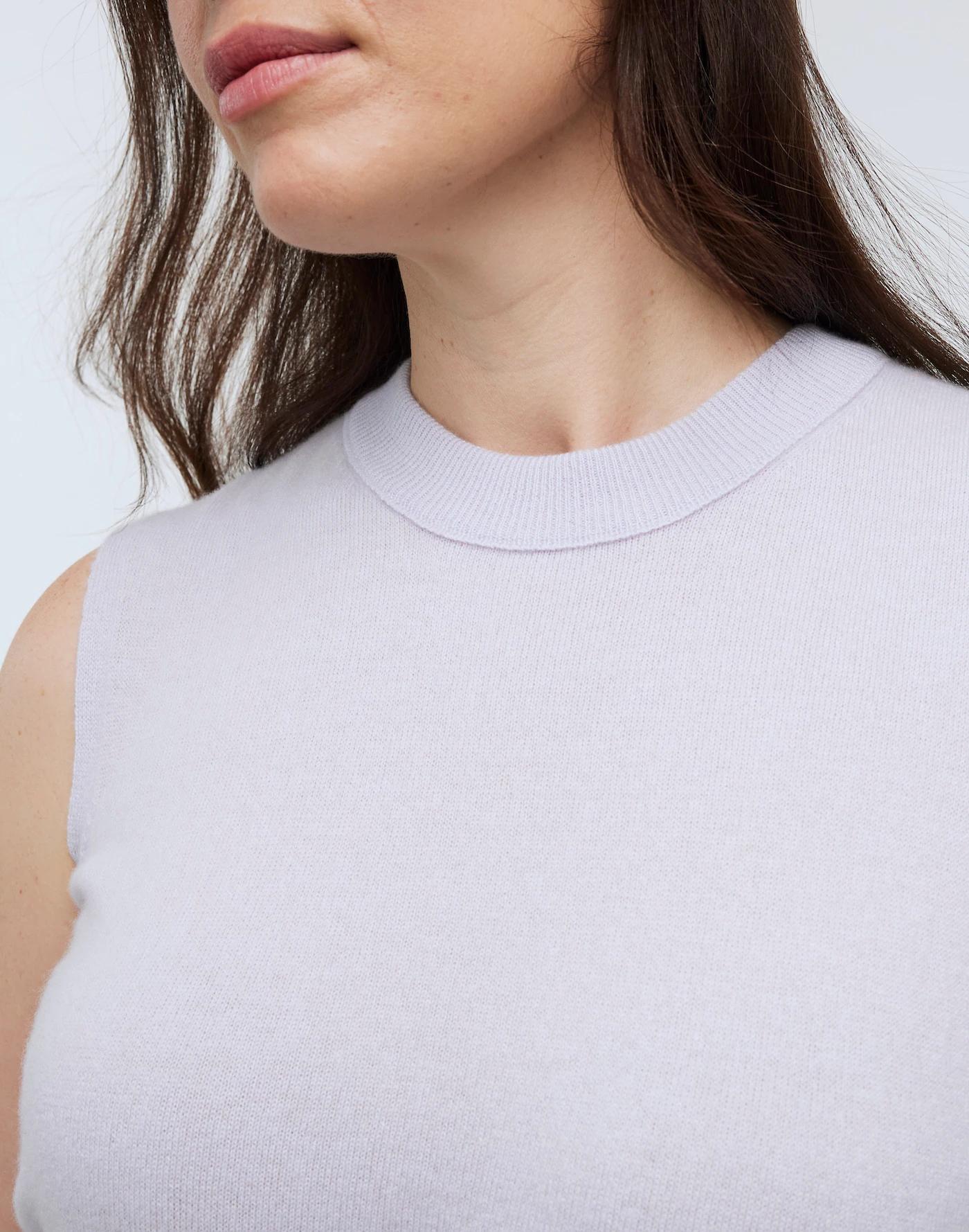 (Re)sponsible Cashmere Crewneck Sweater Vest Product Image