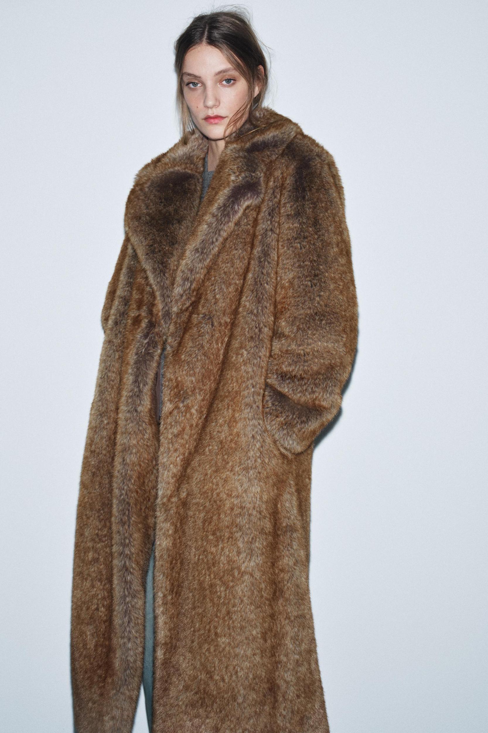 FAUX FUR COAT ZW COLLECTION LIMITED EDITION Product Image