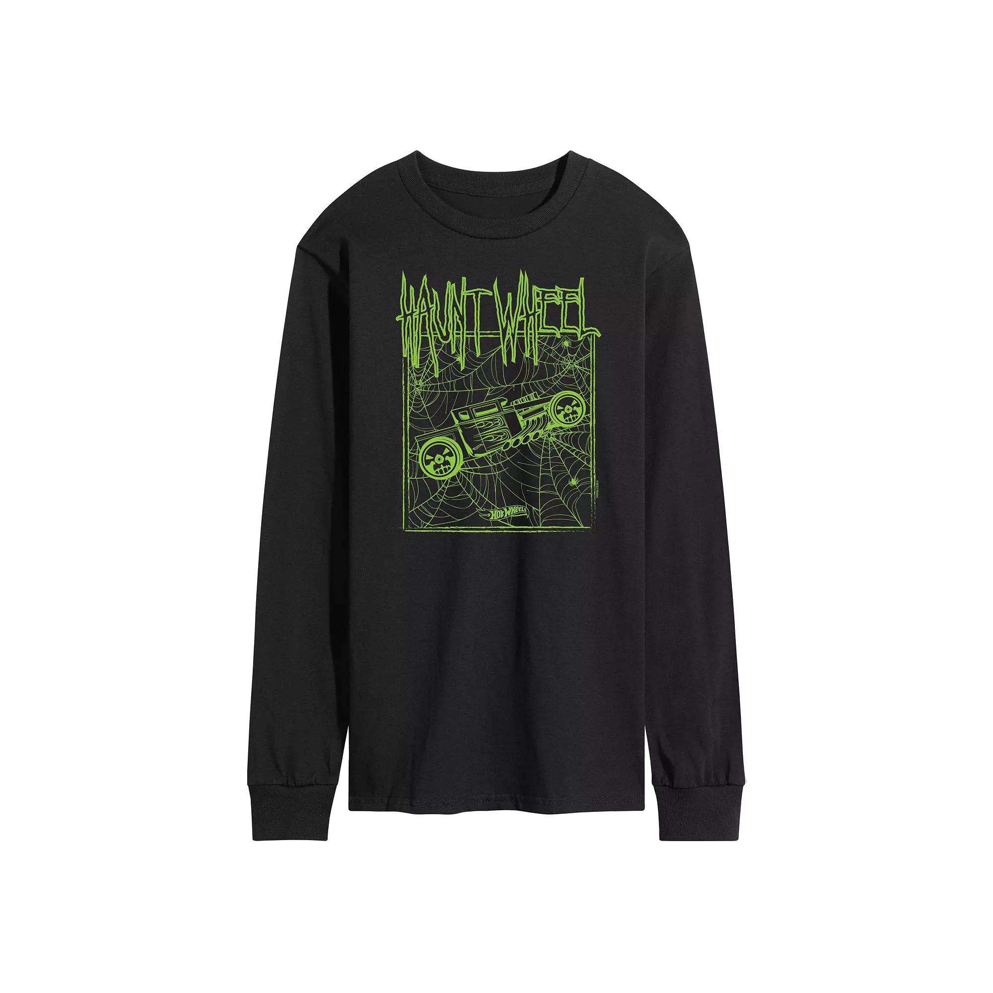 Men's Hot Wheels Haunt Wheel Long Sleeve Graphic Tee,  Product Image