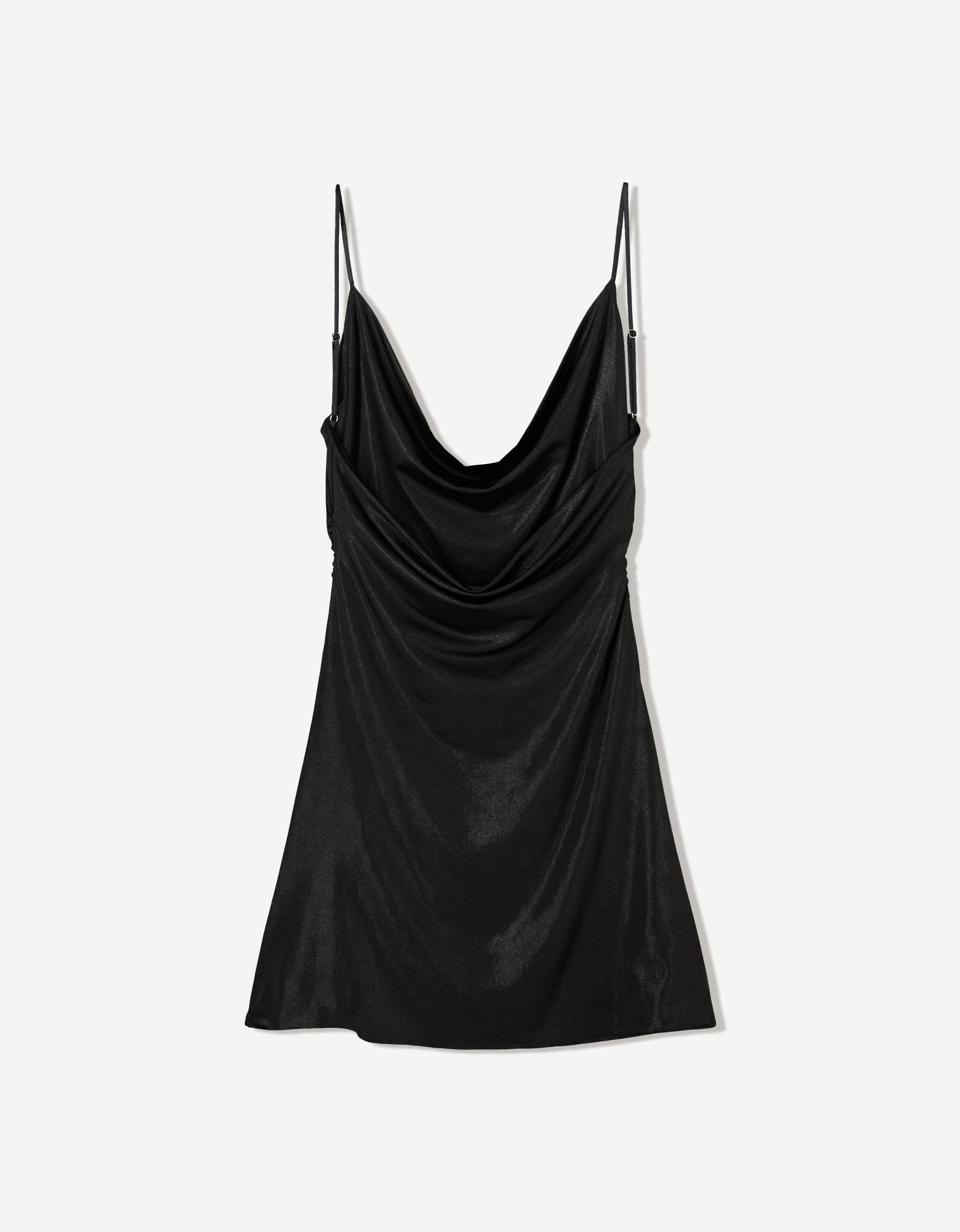 Mini dress with shiny straps Product Image