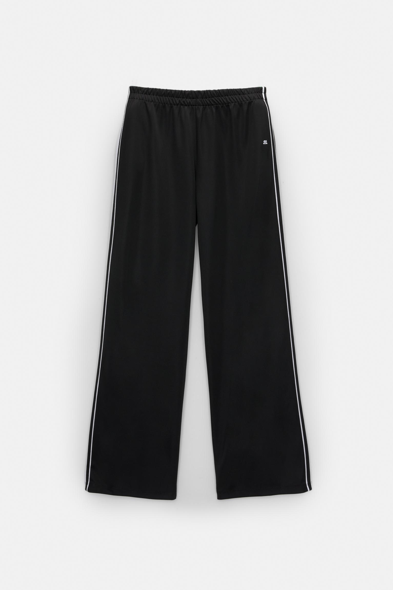 Tracksuit pants with side stripes Product Image