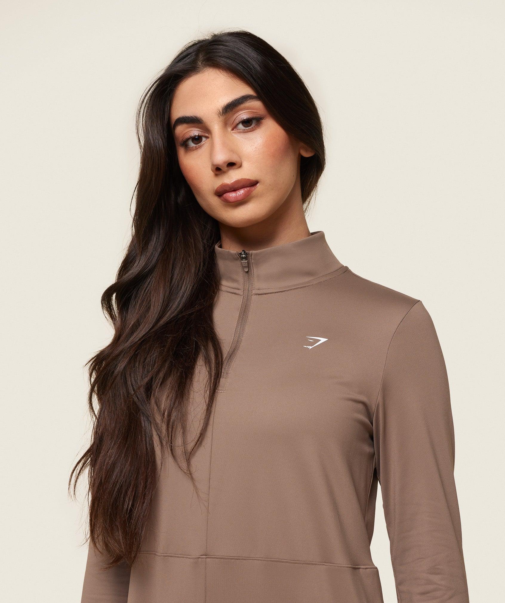 Gymshark GS x Leana Deeb Abaya - Soul Brown Female Product Image