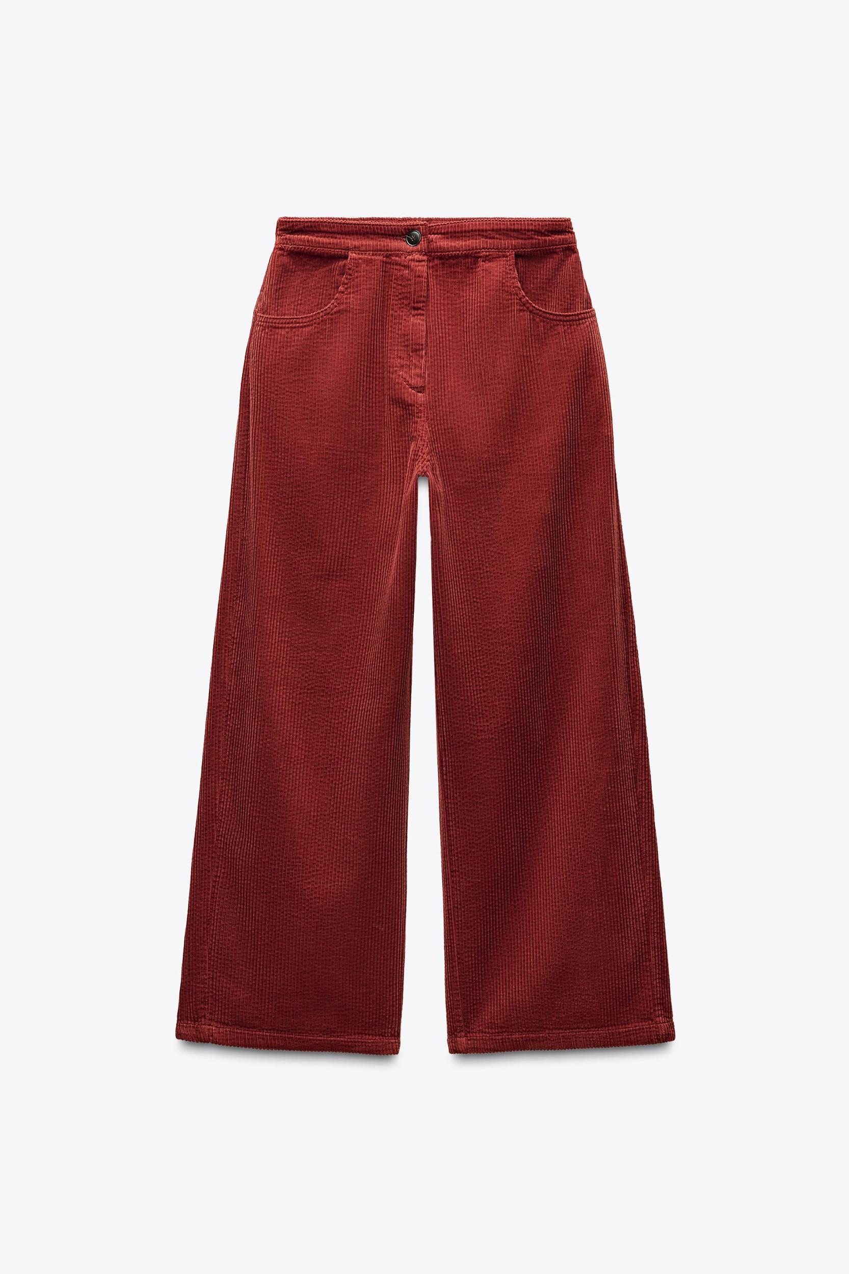 ZW COLLECTION CORDUROY WIDE-LEG PANTS Product Image