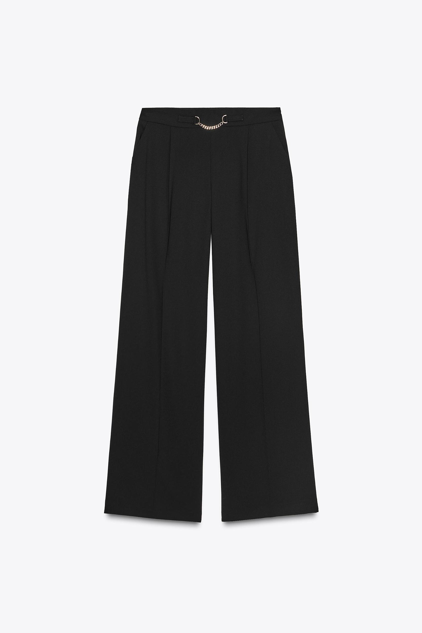 SIDE STRIPE WIDE LEG PANTS Product Image