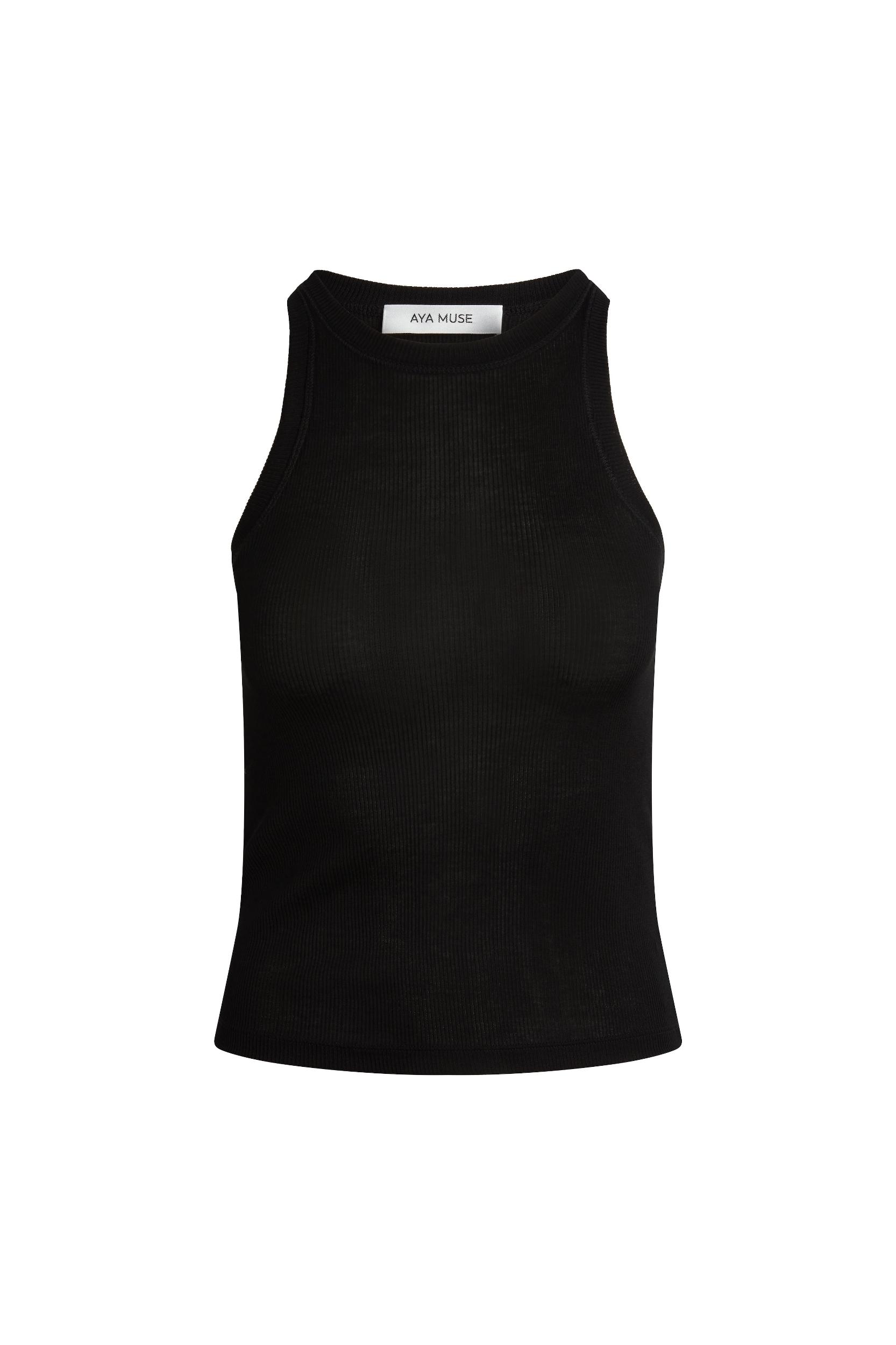 Ribbed High Neck Tank Product Image