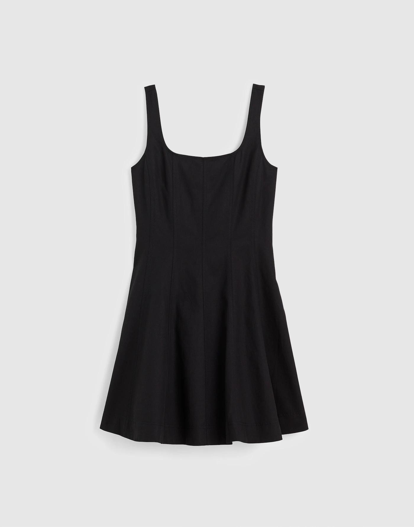 Seamed Open Squareneck Mini Dress Product Image