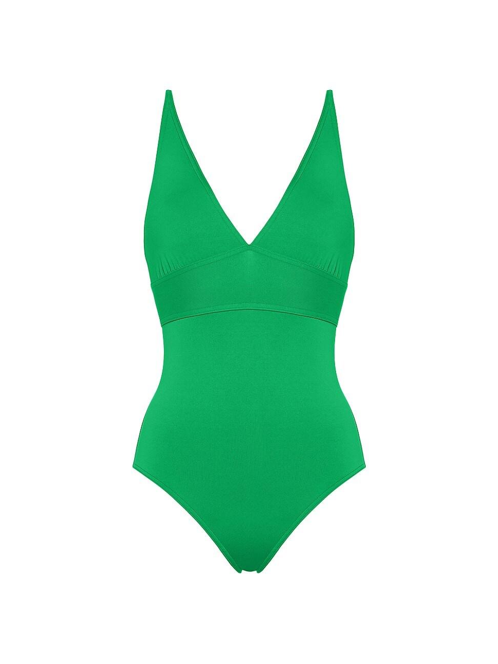 Womens Larcin Triangle Tank One-Piece Swimsuit Product Image