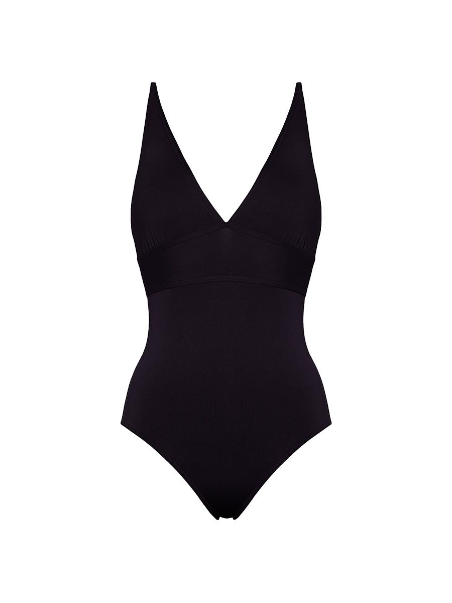 Womens Larcin Triangle Tank One-Piece Swimsuit Product Image