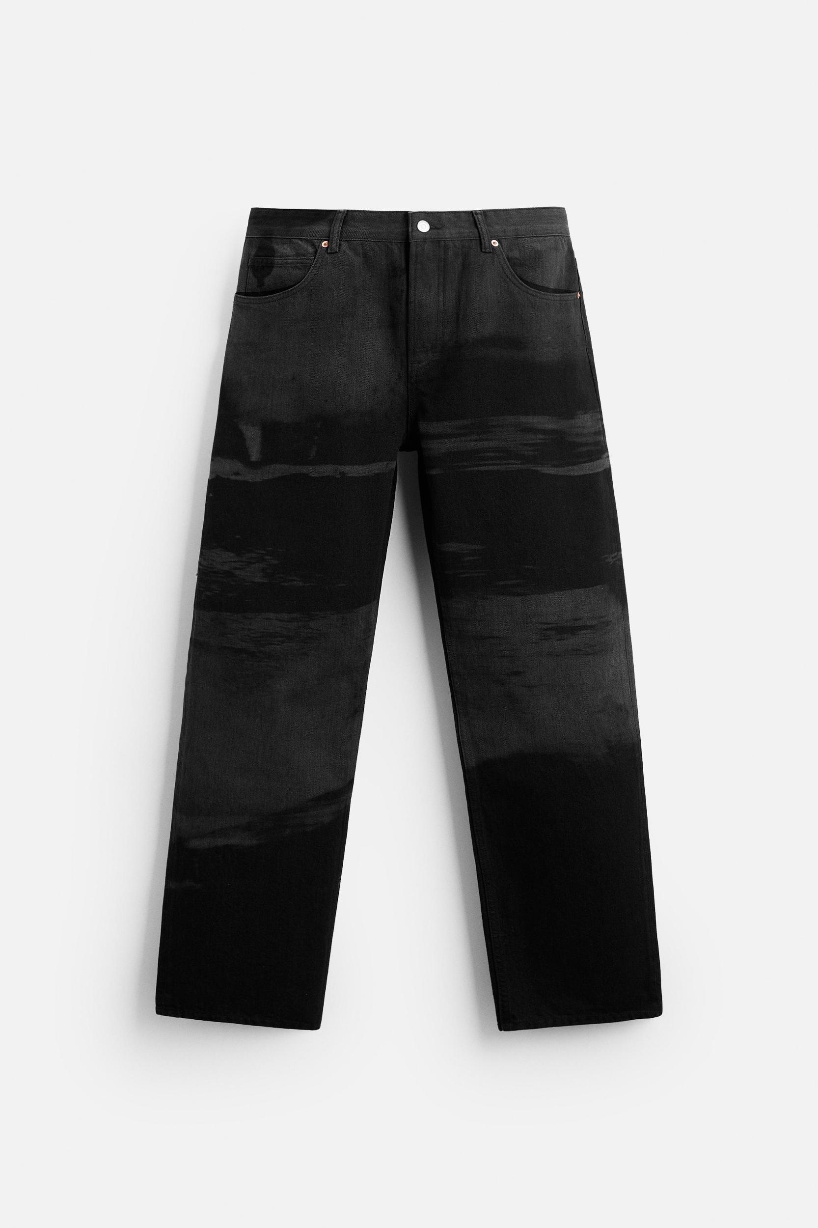 PRINTED RELAXED FIT JEANS Product Image