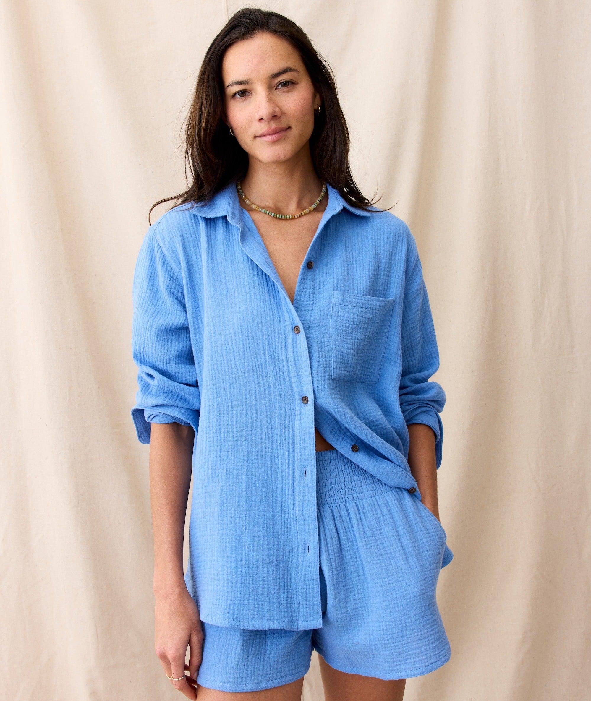 Jane Relaxed Double Cloth Shirt Product Image