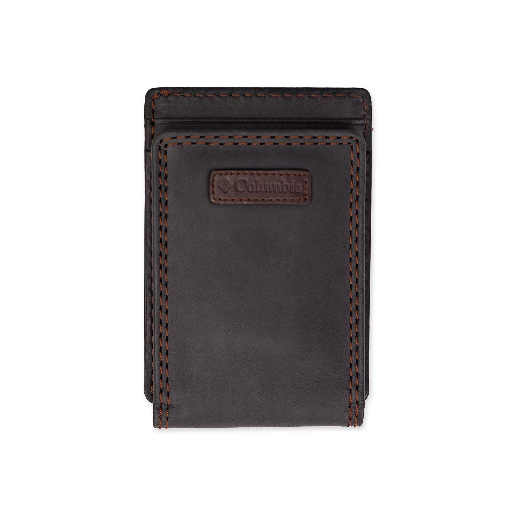 Men's Columbia RFID-Blocking Magnetic Money Clip Wallet, Black Product Image