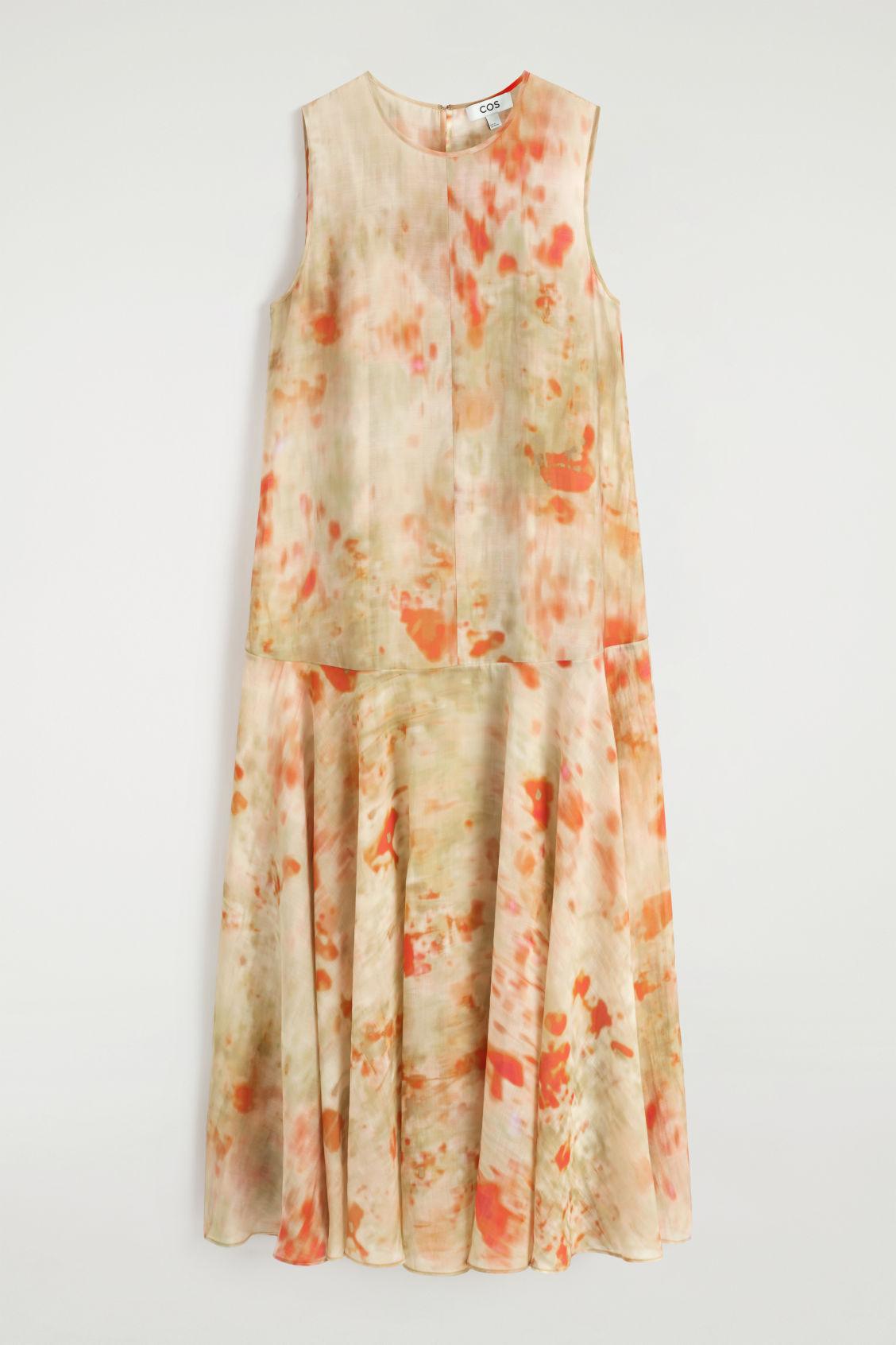SHEER FLORAL-PRINT MAXI DRESS Product Image