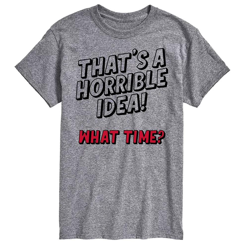 Big & Tall "Thats A Horrible Idea" Graphic Tee, Men's,  Product Image