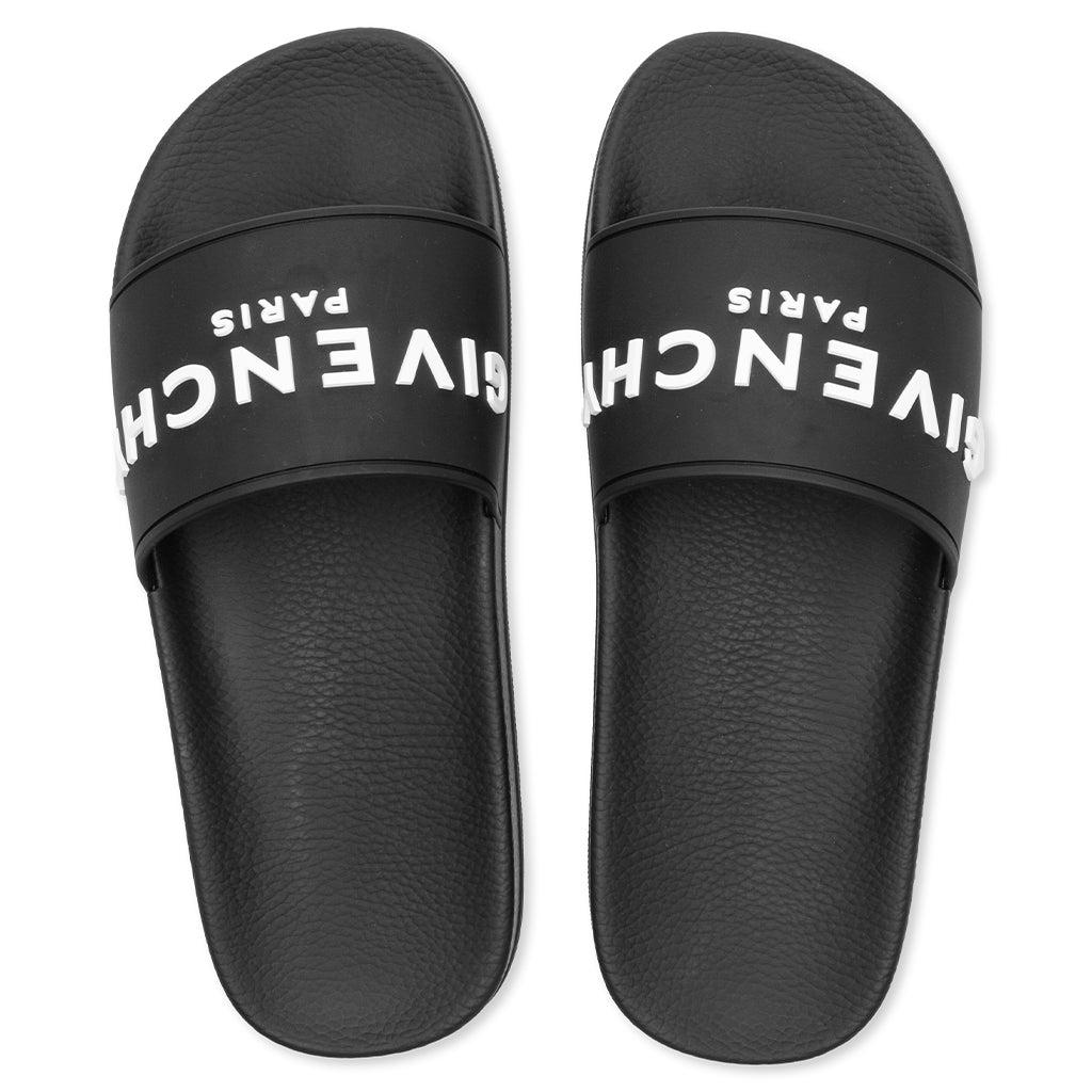 Slide Flat Sandals - Black Male Product Image