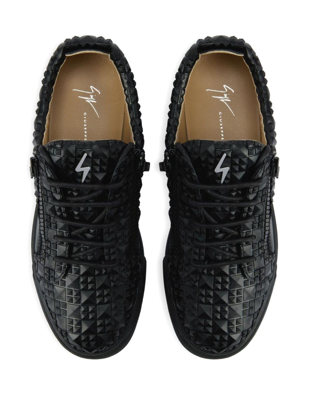 The Manhattan zip-detail woven sneakers Product Image