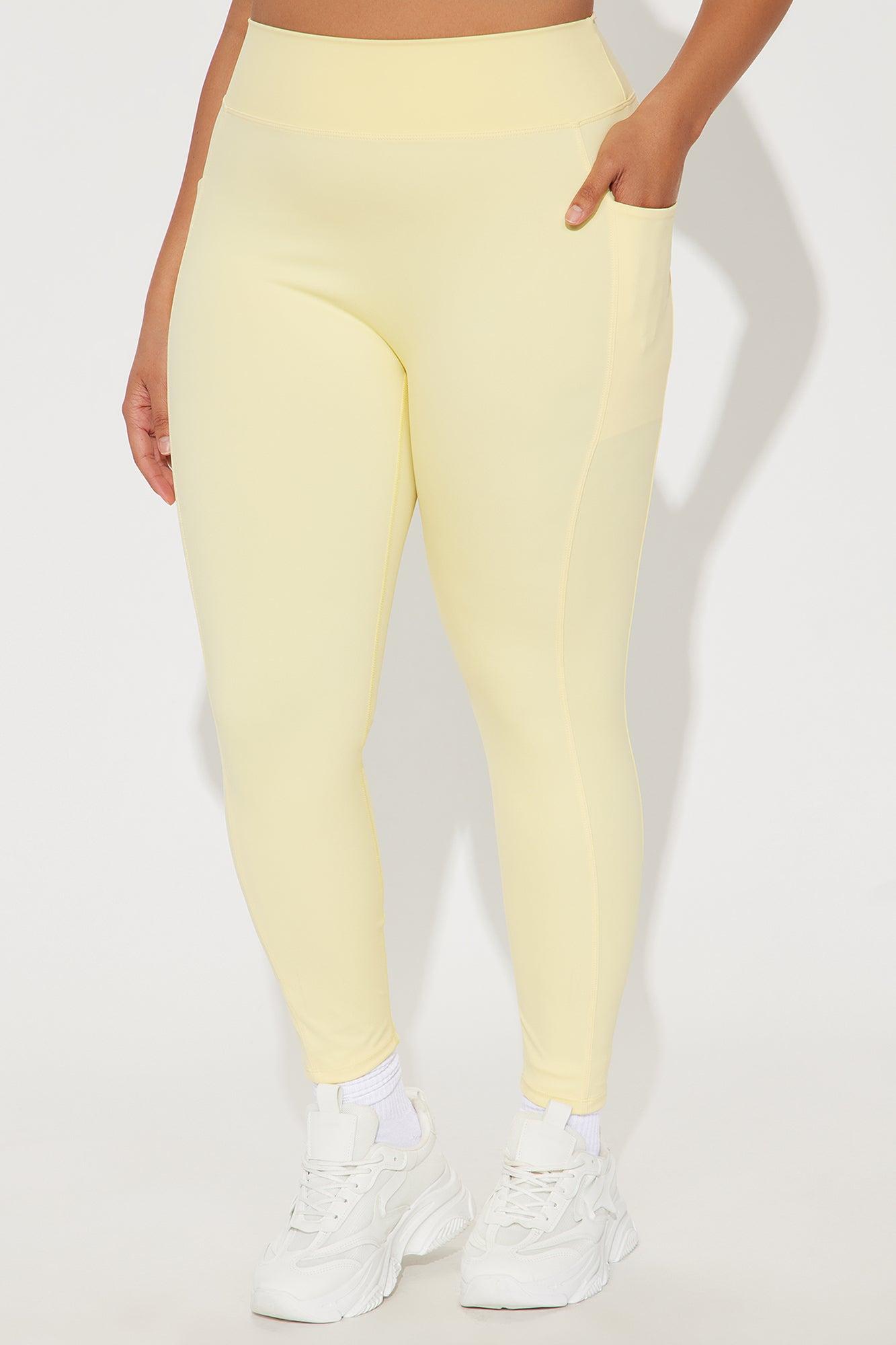 Tennis Club Active Legging - Butter Yellow Product Image