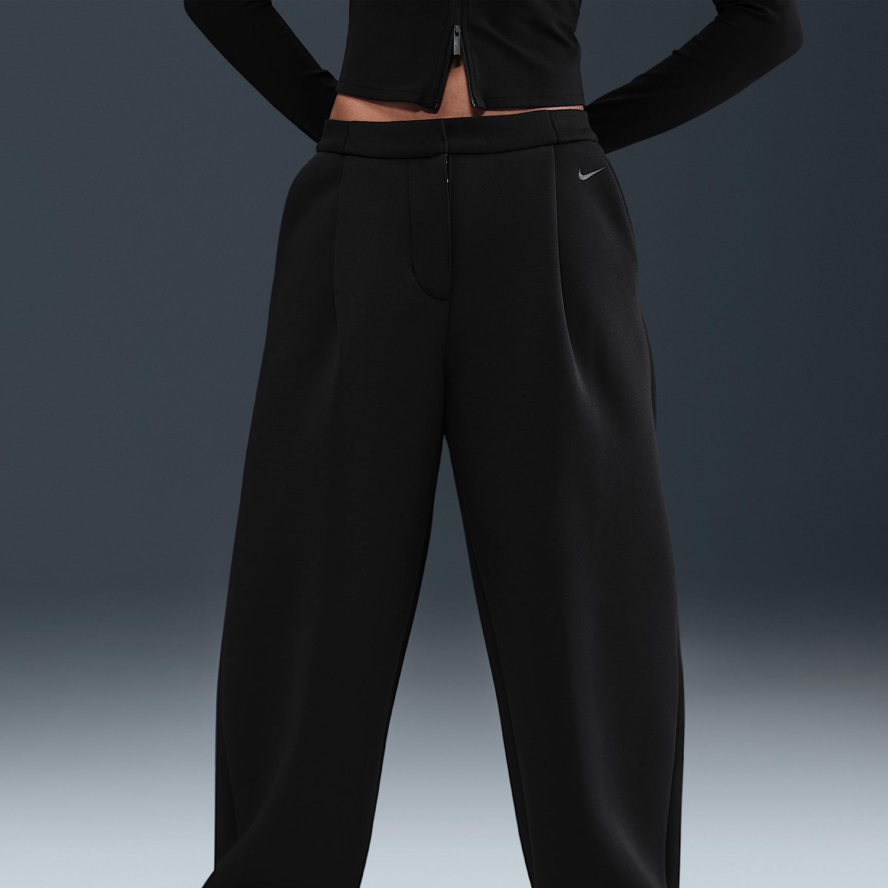 Womens Nike Sportswear Modern Fleece Mid-Rise Loose Pants | HV1964-010 Product Image