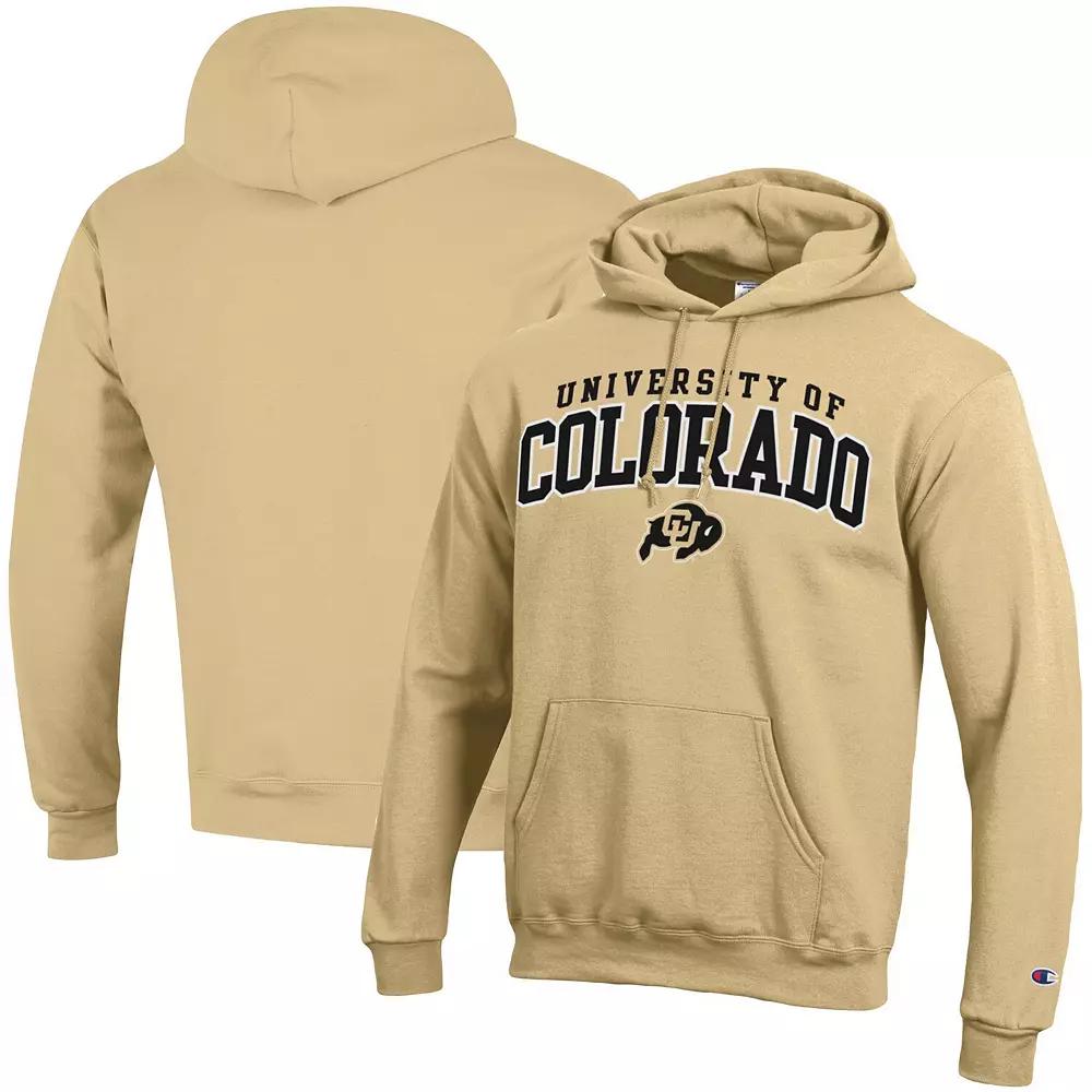 Men's Champion Gold Colorado Buffaloes Property of Powerblend Pullover Hoodie, Size: Large Product Image