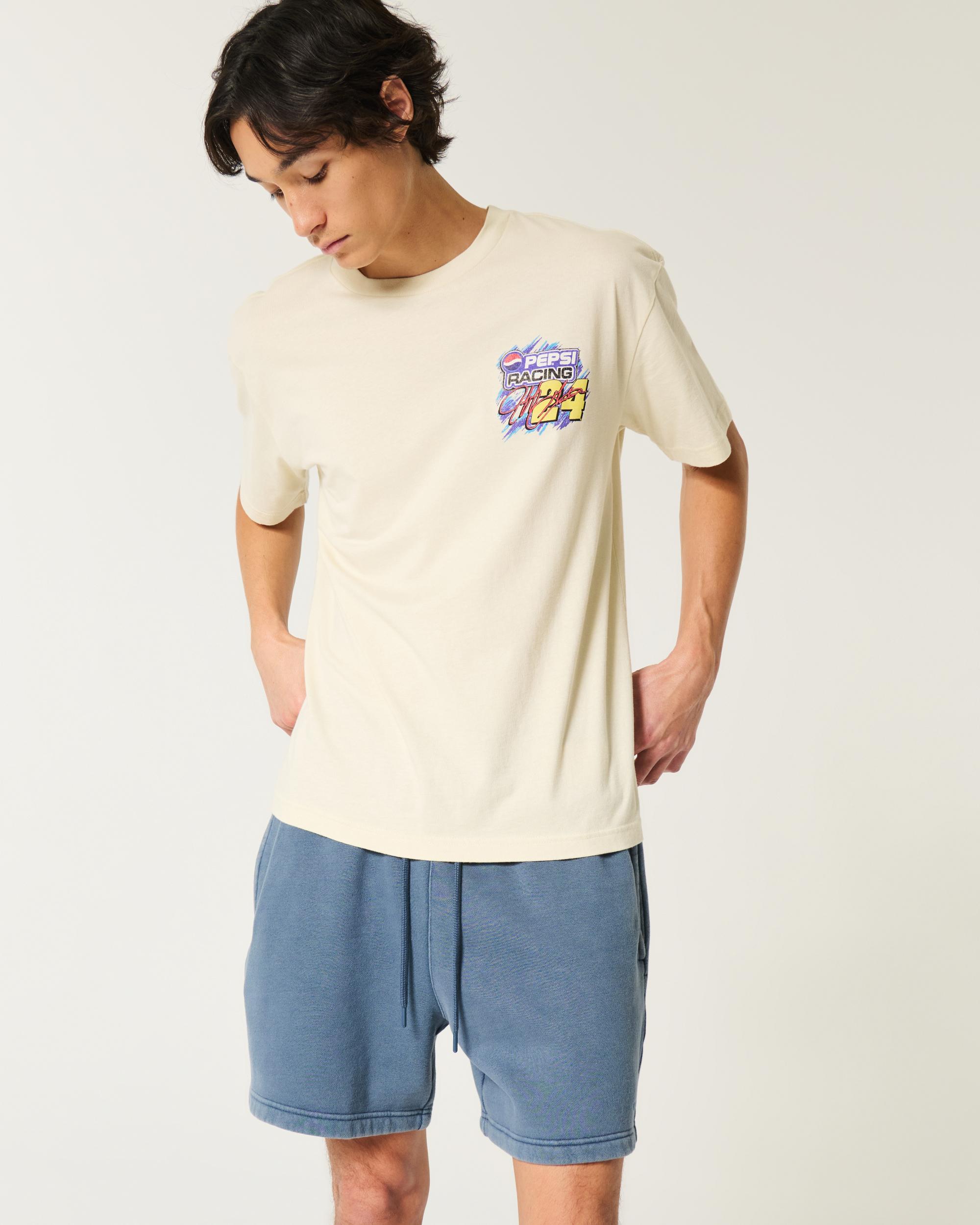 Mid-Thigh Loose Fleece Shorts Product Image