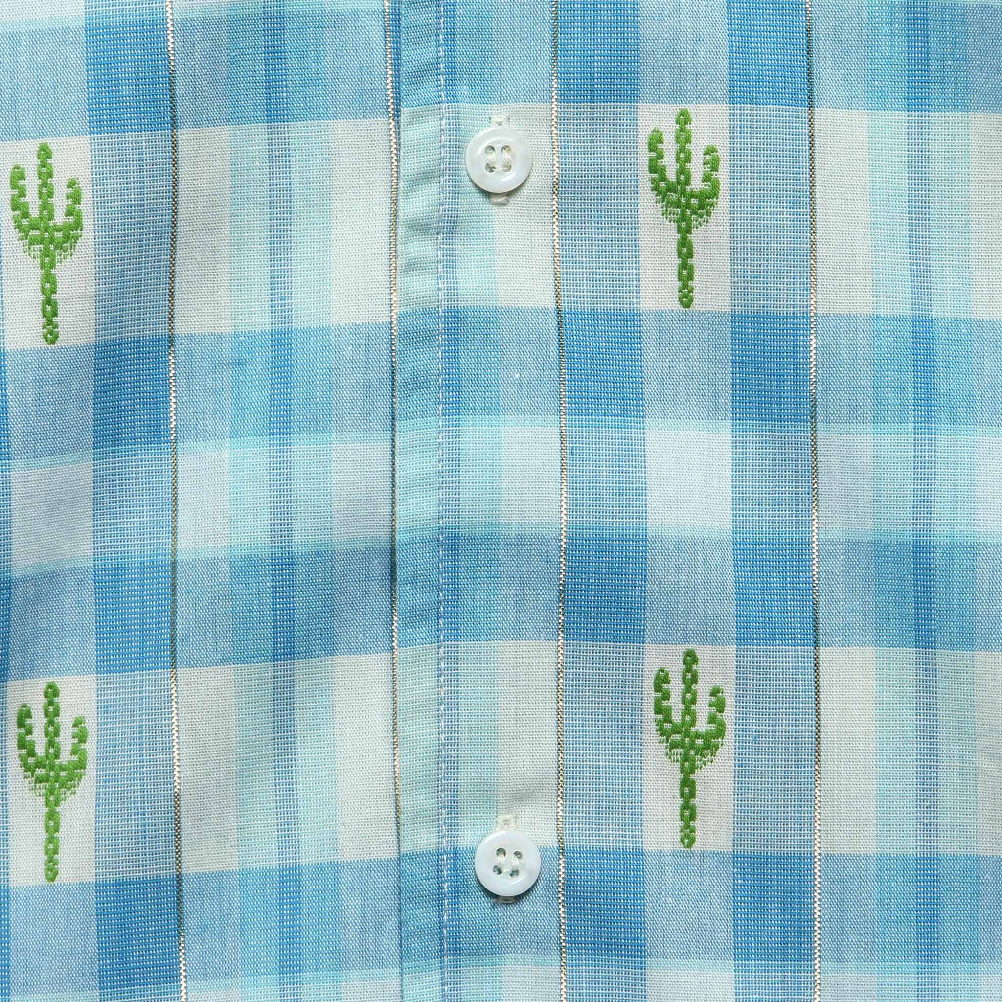 Cactus Camp Shirt - Blue Product Image